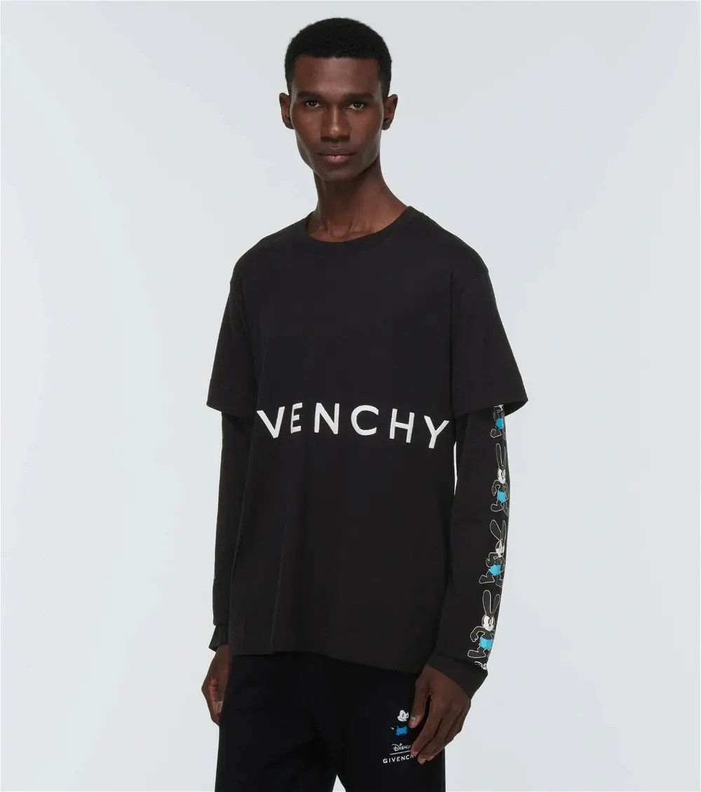 Givenchy o1loc1c0824 Double Layer T-Shirt in Black Size US XL / EU 56 / 4 - 4 Thumbnail