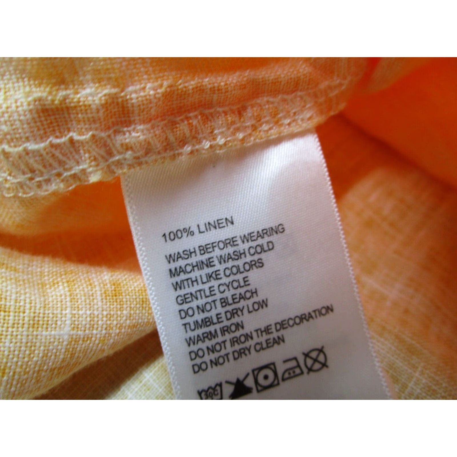 Tommy Bahama Tommy Bahama Men's Yellow Linen Long Sleeve Button Up Shirt XL Beach Classic Tropical Size US XL / EU 56 / 4 - 3 Thumbnail