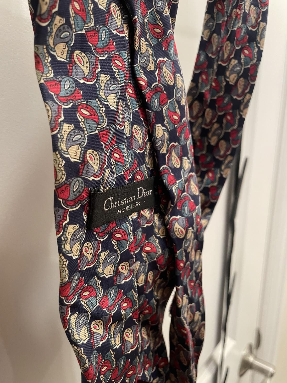 Christian Dior Monsieur Christian Dior Silk Tie - Vintage Patterned Design Size ONE SIZE - 4 Thumbnail