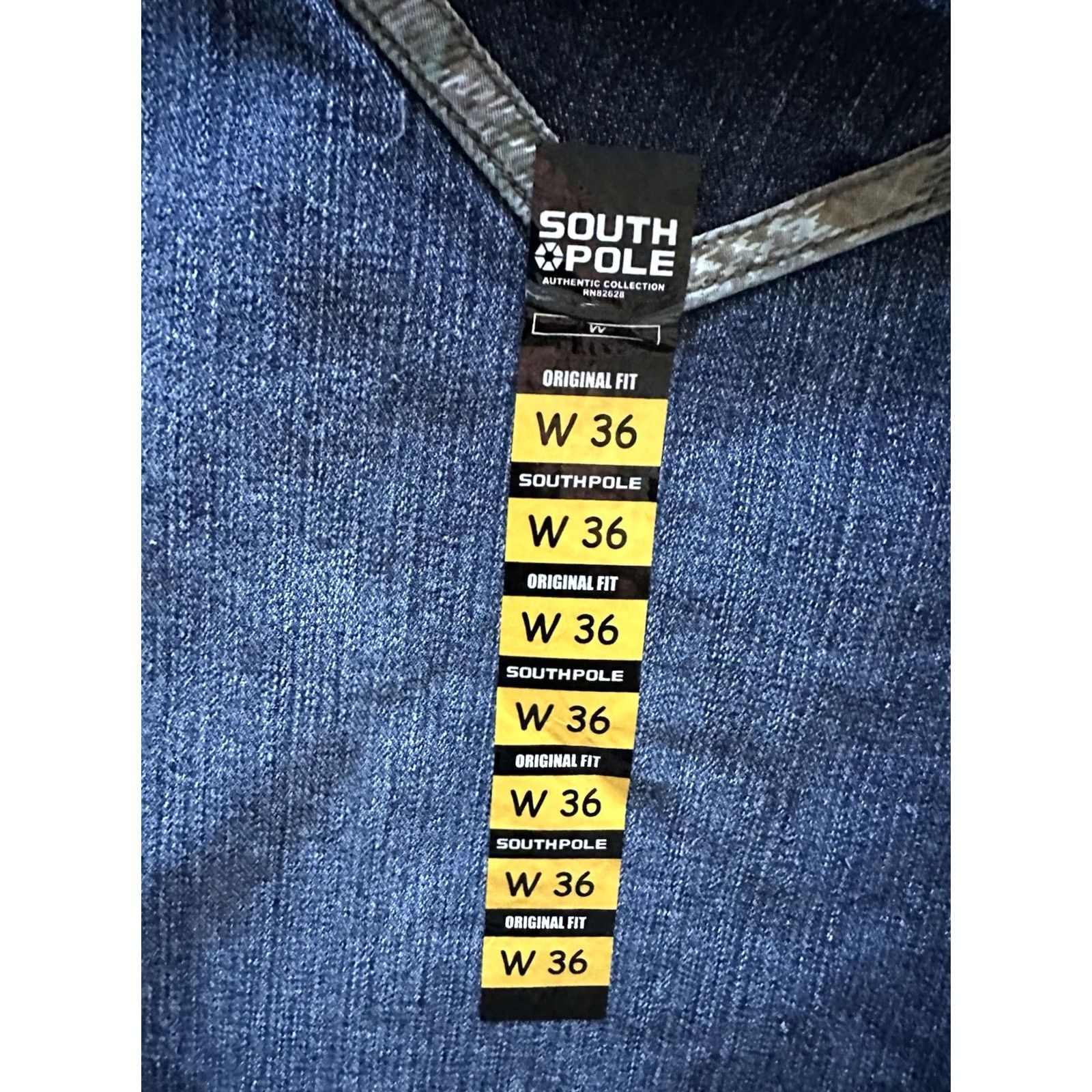 Southpole VINTAGE South Pole Bermuda Shorts Jeans 90s Hip Hop Mens 36 Blue Cotton Denim 5-Pocket NWT Rare Size US 36 / EU 52 - 3 Thumbnail