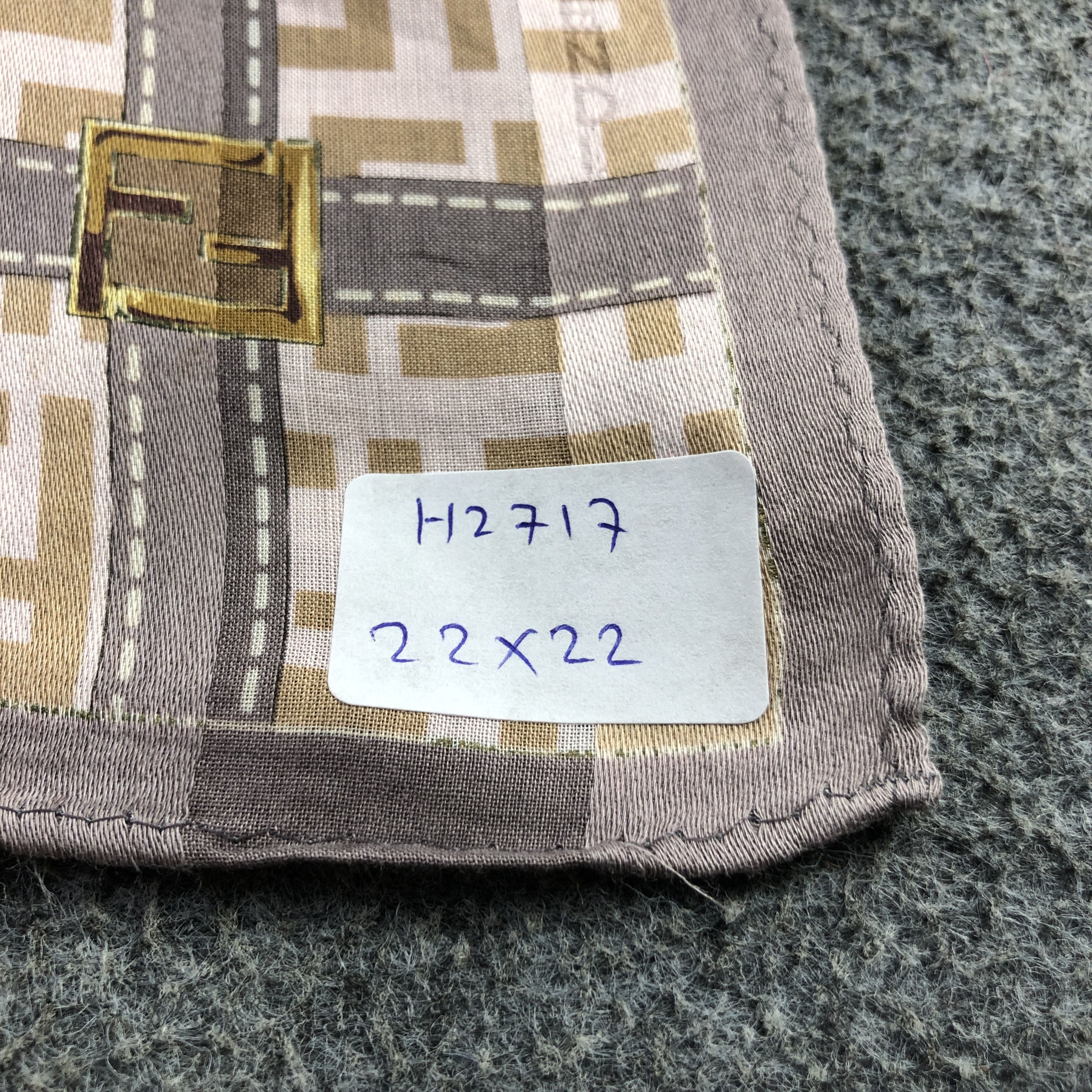 Vintage Fendi Monogram FF Handkerchief Neckerchief Bandana H2717 Size ONE SIZE - 9 Thumbnail