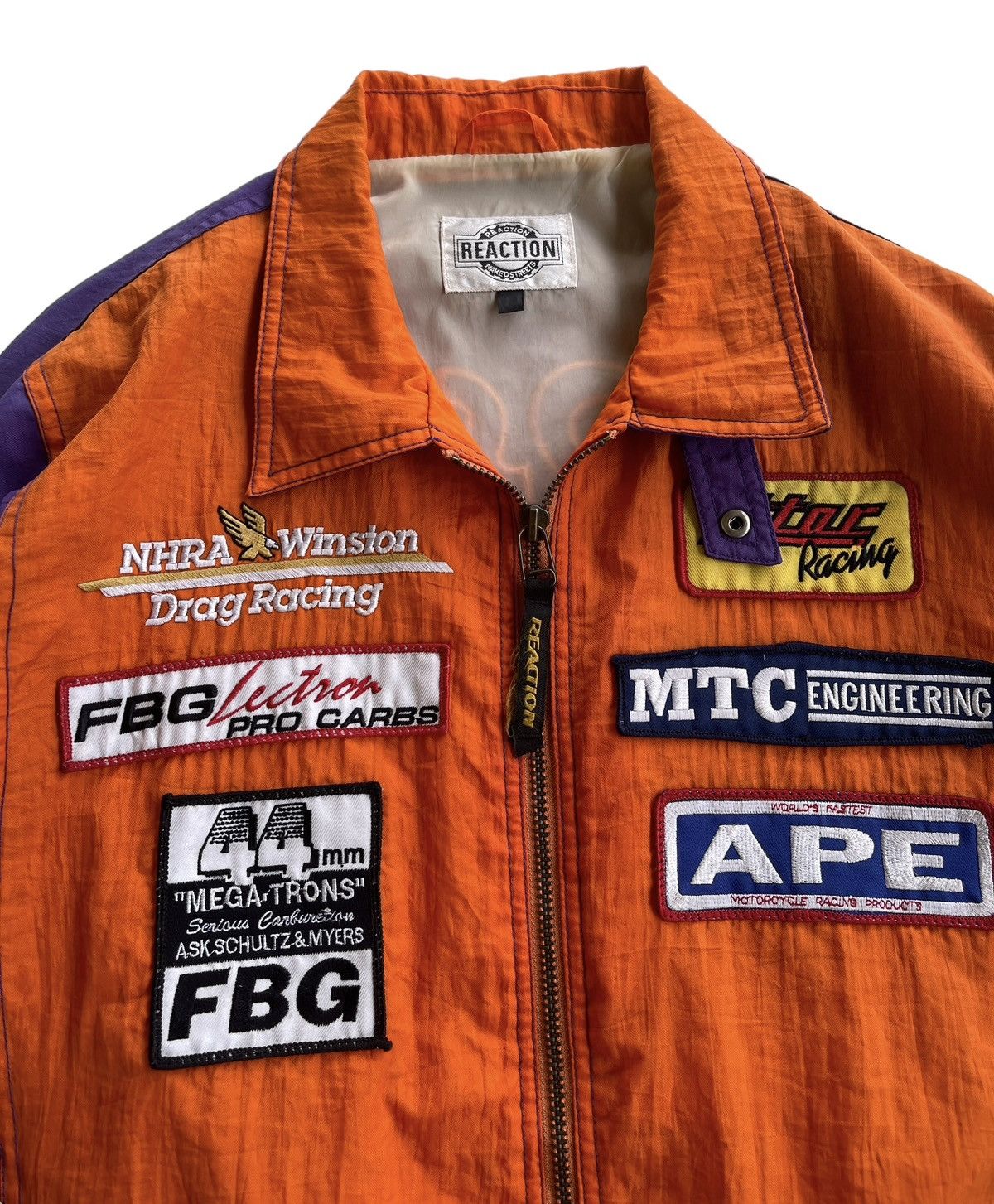 Kadoya Vintage Reaction NHRA Winston APE Motorcycle Racing Jacket Size US L / EU 52-54 / 3 - 5 Thumbnail