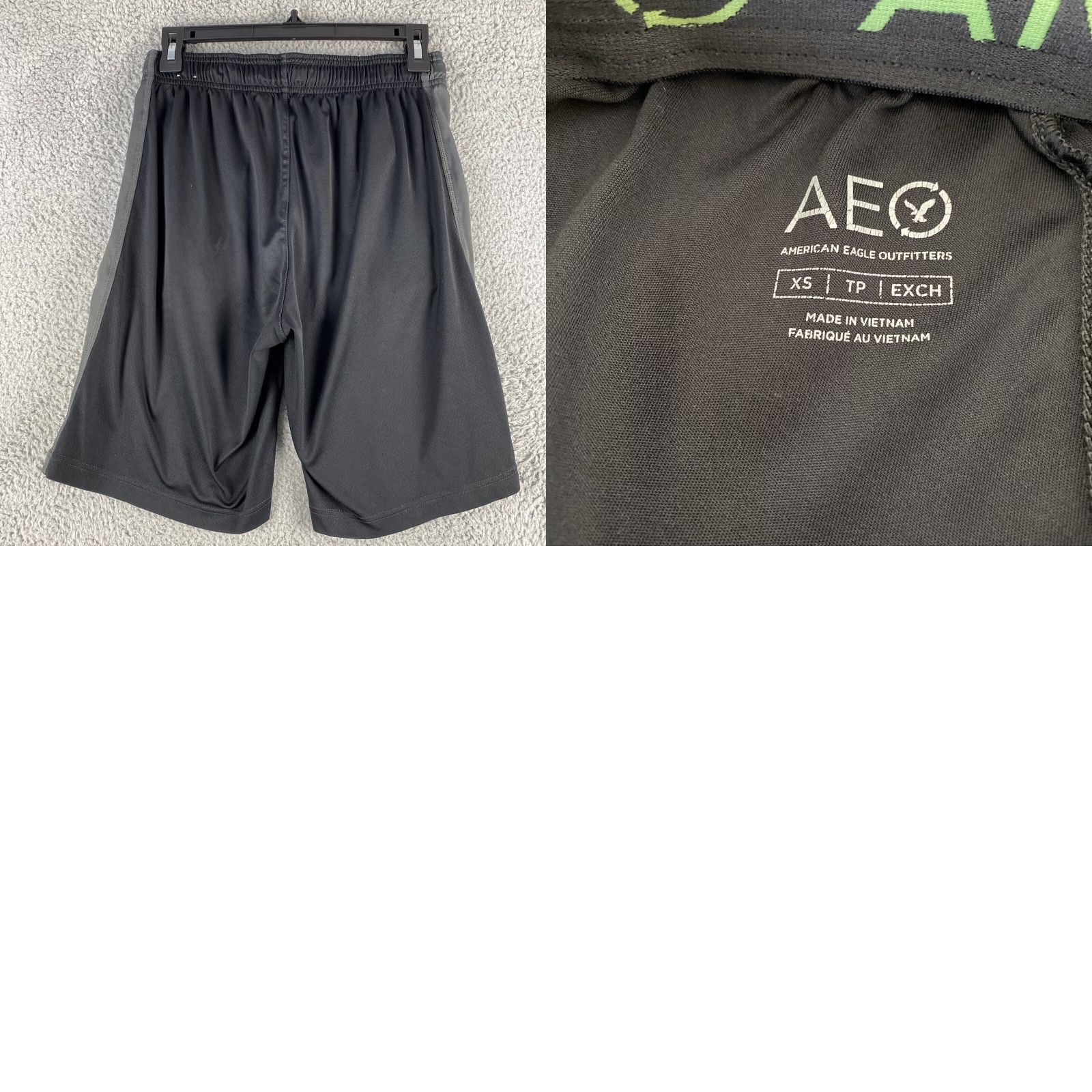 American Eagle Outfitters AMERICAN EAGLE All Day Sports Running Shorts Mens XS Black Lightweight Quick Dry Size US 27 - 8 Thumbnail