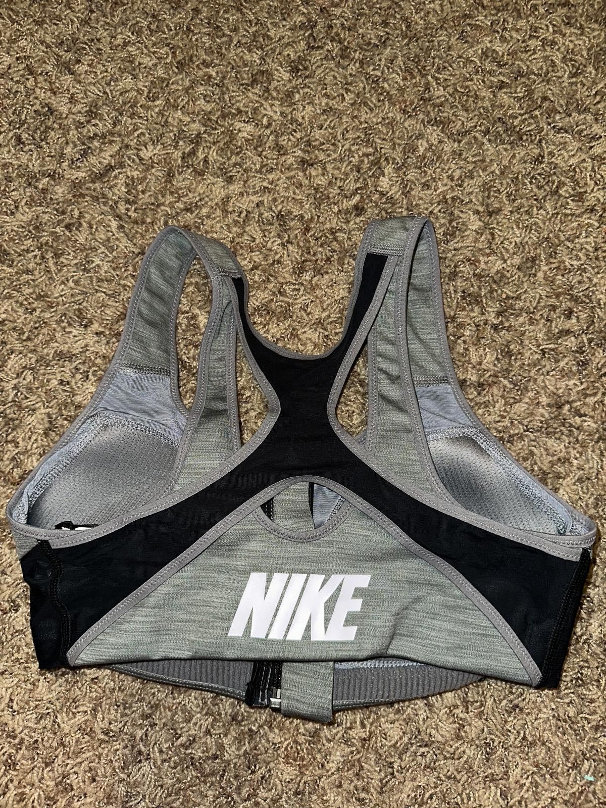 Nike Nike Women's Shape Zip High Support Sports Bra Size ONE SIZE - 4 Thumbnail