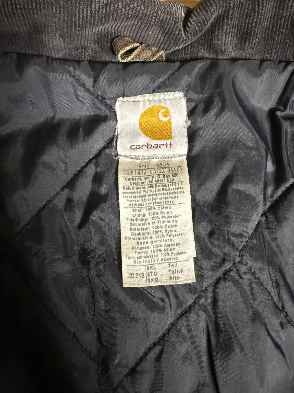 Carhartt Y2K Carhartt Mens 3XLarge Quilted Jacket Dark Brown J22 DKB Size US XXL / EU 58 / 5 - 4 Thumbnail