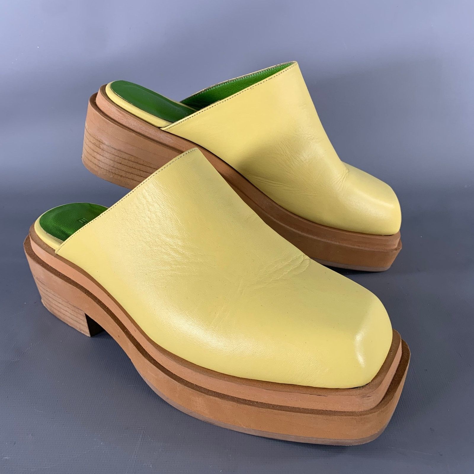 Eckhaus Latta ECKHAUS LATTA Size 7 Yellow Mules Loafers Size US 10 / IT 40 - 1 Thumbnail