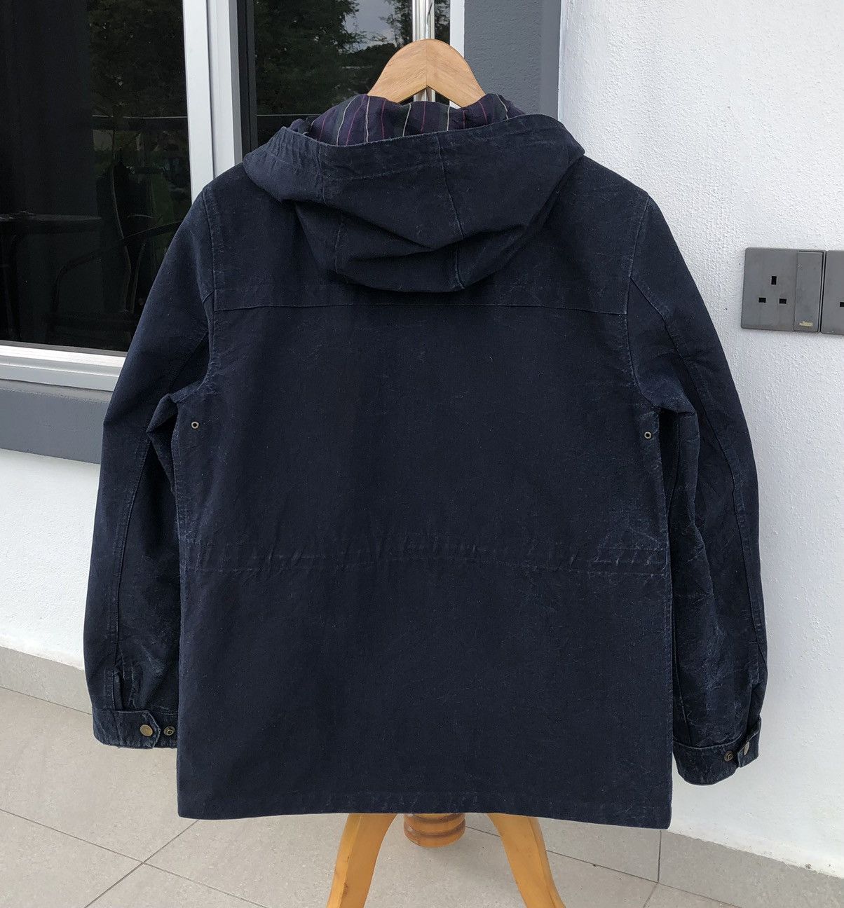 Blue Blue Japan Japan Blue Jeans Indigo Blue Anorak Hooded Parka Jacket Size US M / EU 48-50 / 2 - 4 Thumbnail