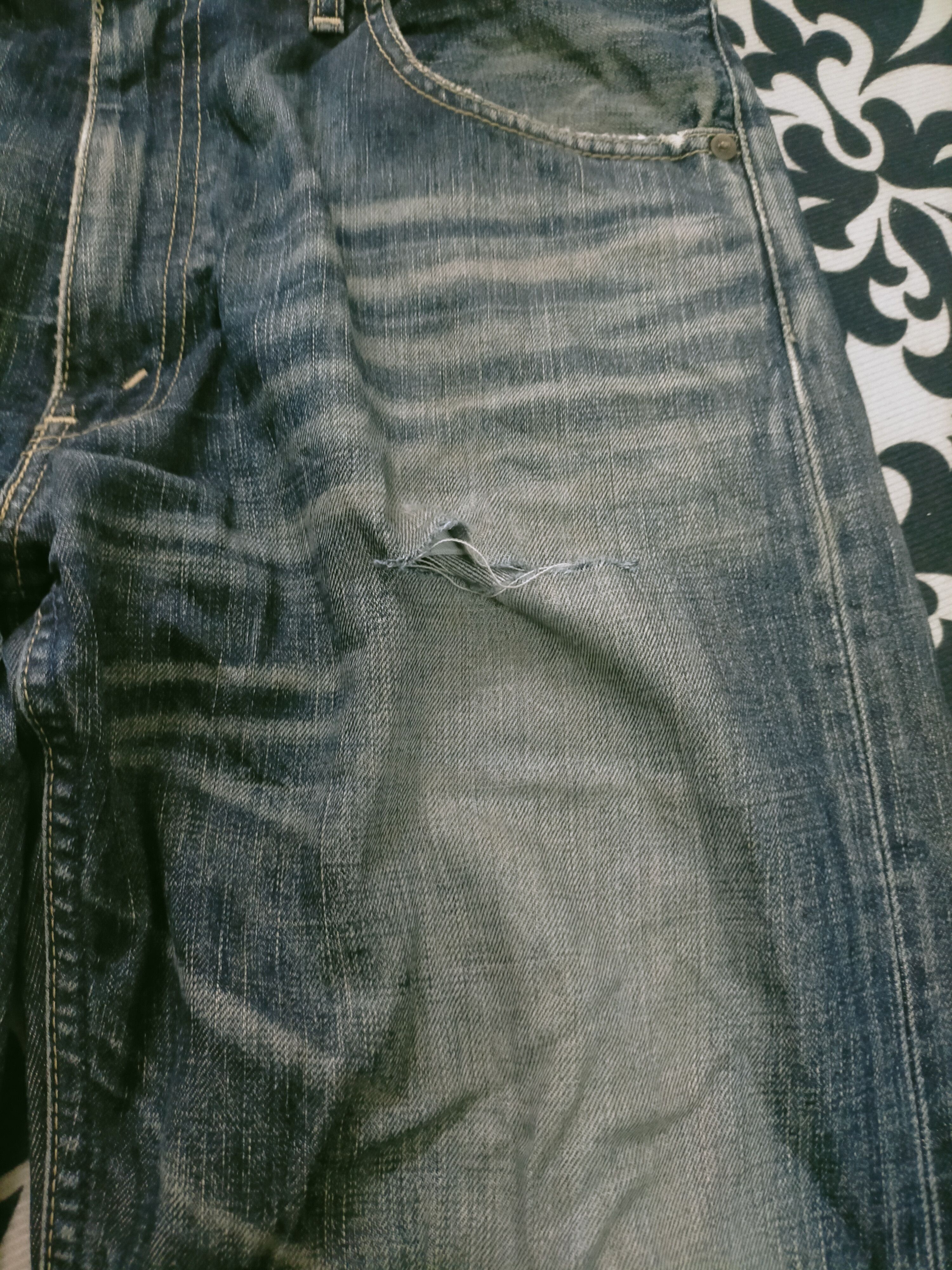 Levi's 🔥 Vintage 🔥 Levis 503 Mudwash Distressed Loose Fit Jeans Size US 34 / EU 50 - 4 Thumbnail