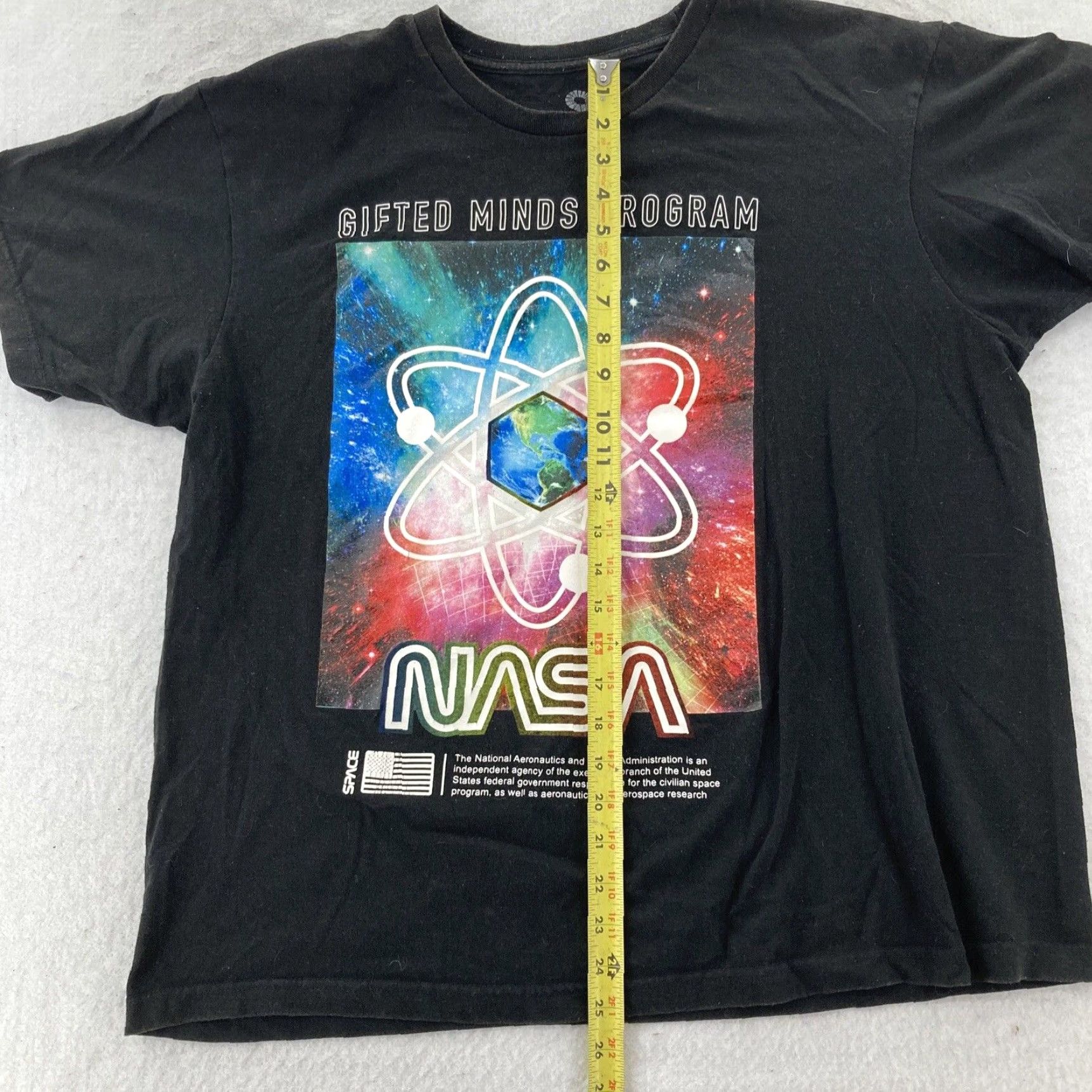 Akademiks AKADEMIKS Black NASA T-Shirt COTTON-Men's XL Classic Space Theme Graphic Print Crew Neck Short Sleeve Men XL Black NASA T-Shirt Size US XL / EU 56 / 4 - 4 Thumbnail