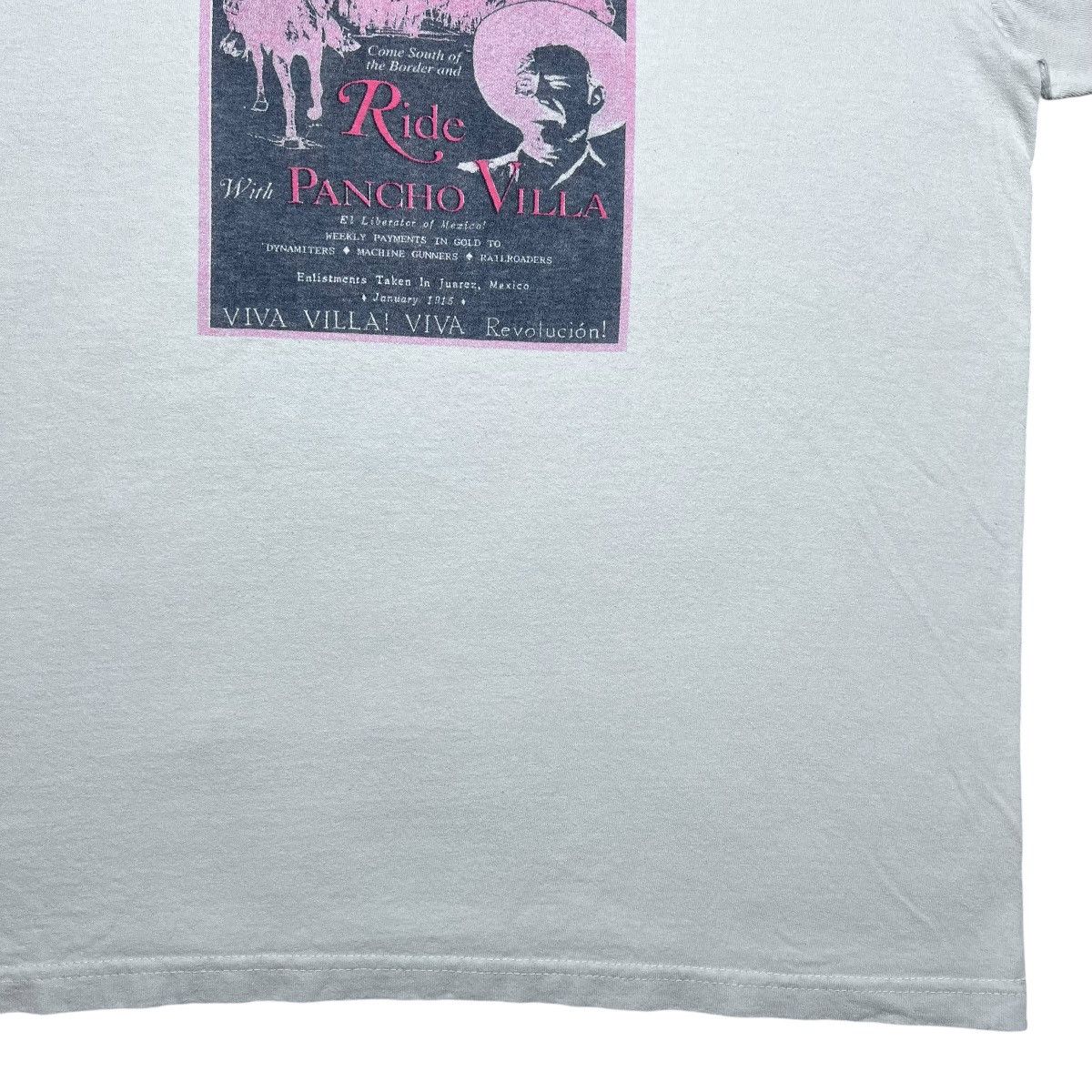 Other × Vintage Vintage 1990s Pancho Villa Atención Gringo Viva México Tee Size US L / EU 52-54 / 3 - 9 Thumbnail