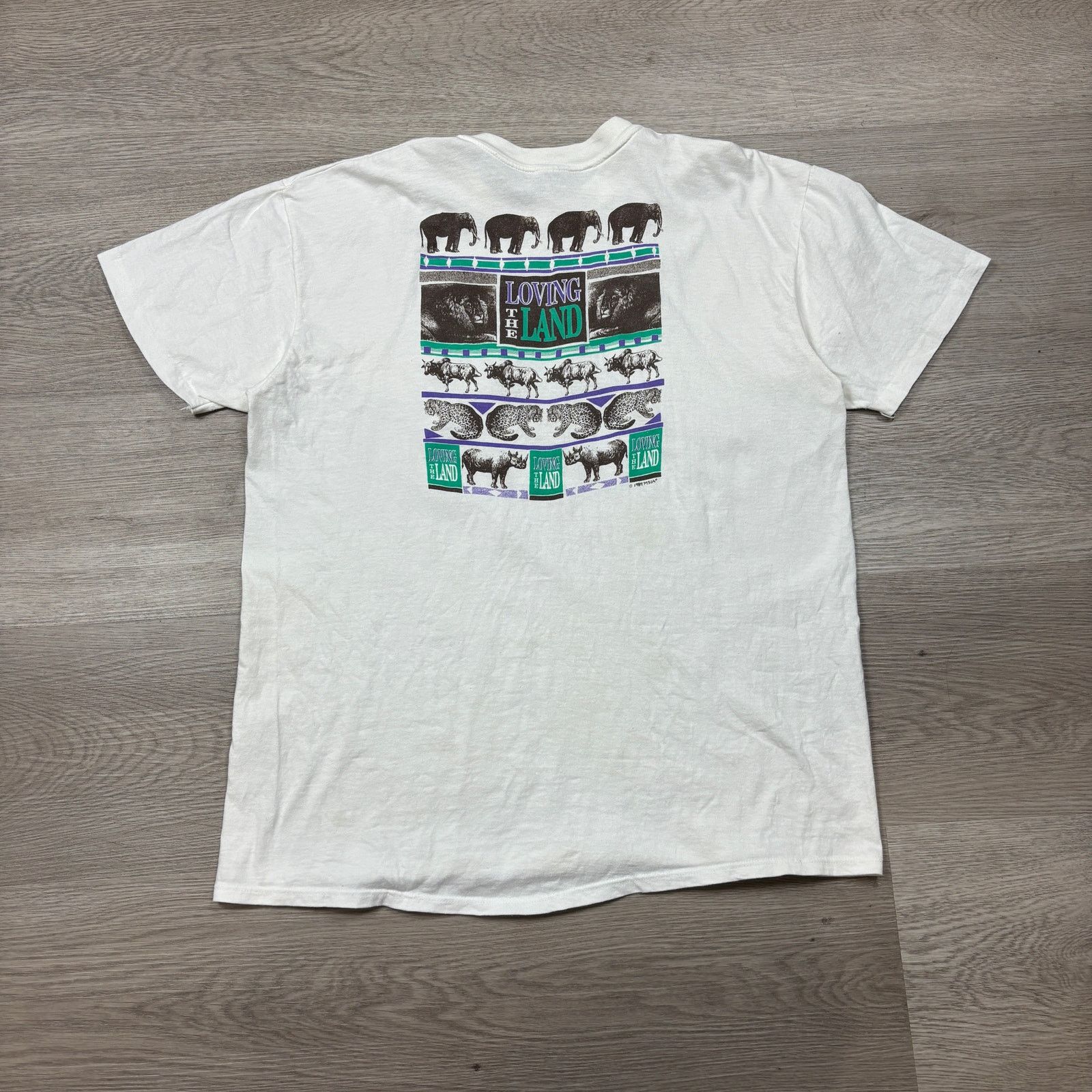 Vintage VTG 80s Peace Seminary Africa Tour Loving The Land Shirt XL Size US XL / EU 56 / 4 - 4 Thumbnail