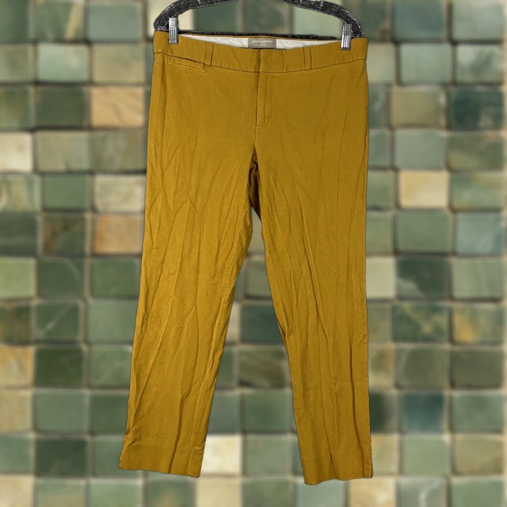 Banana Republic VINTAGE Banana Republic Sloan Chino Pants Women 34 Regular Yellow Size 24" / US 00 / IT 34 - 1 Thumbnail