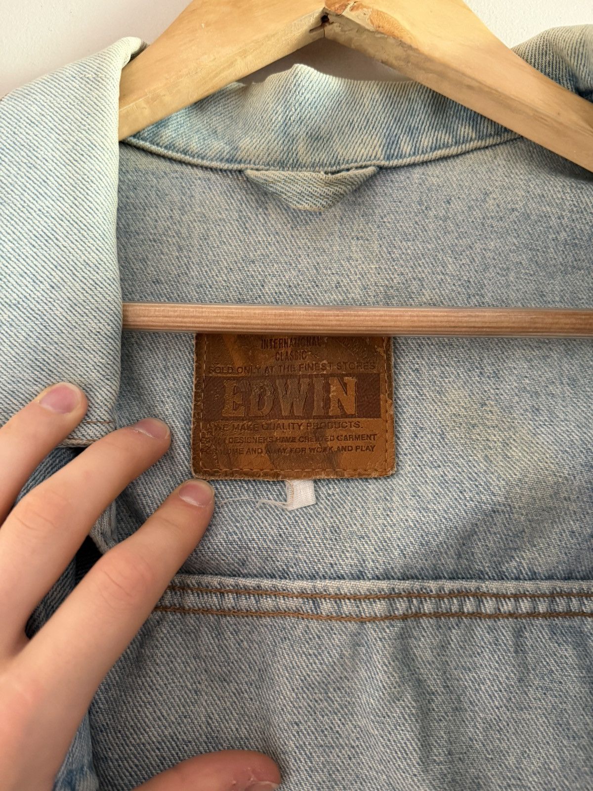 Edwin Edwin Vintage Denim Jacket Light Wash Size US L / EU 52-54 / 3 - 6 Thumbnail