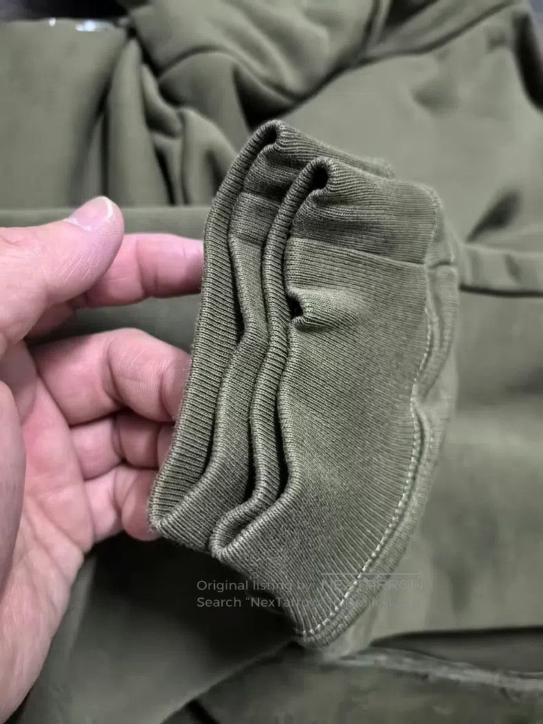 Balenciaga Balenciaga Army Green Embroidered Logo Distressed Hoodie Size US XS / EU 42 / 0 - 9 Thumbnail