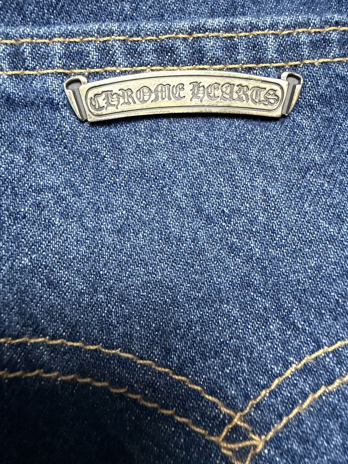 Chrome Hearts Chrome Hearts Levis 517 Cross Patch Dark Wash Jeans Size US 36 / EU 52 - 14 Thumbnail