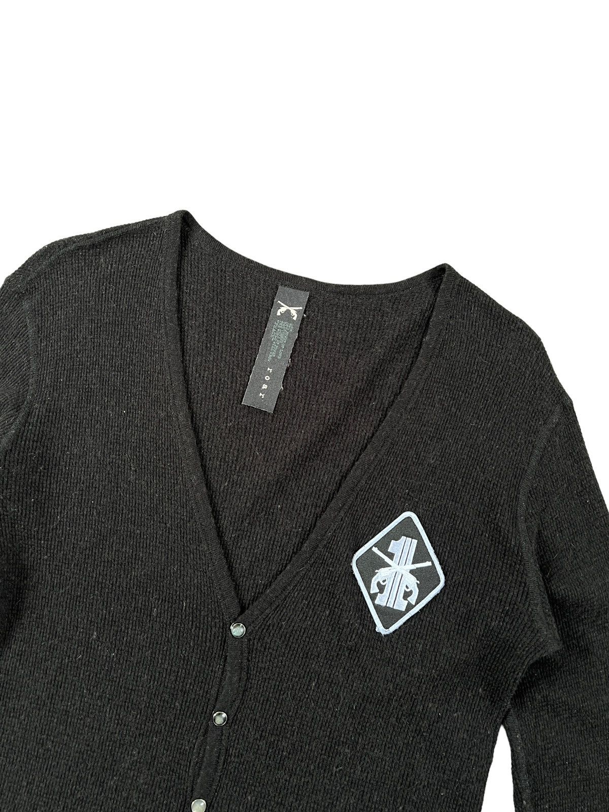 Roar Roar Gun Patches Snap Button Waffle Cardigan Size US XS / EU 42 / 0 - 3 Thumbnail