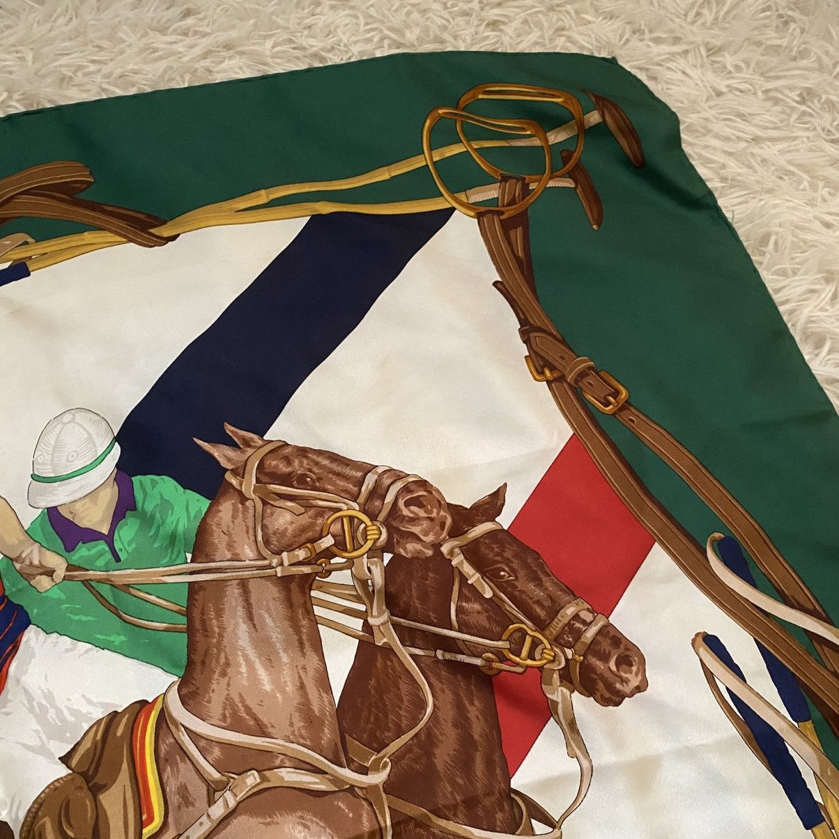 Ralph Lauren VINTAGE‼️Ralph Lauren Equestrian Silk Scarf Size ONE SIZE - 8 Thumbnail