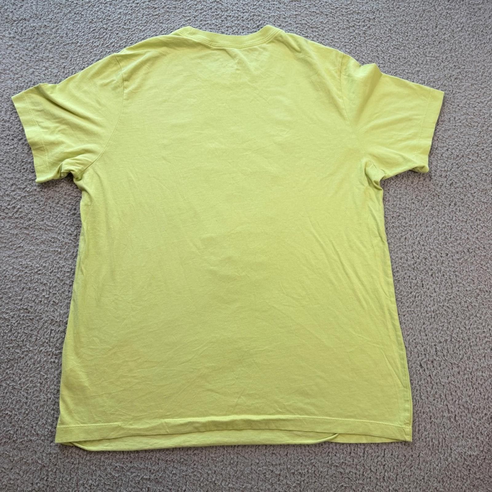 Nike Nike Just Do It Graphic T Shirt Mens L Volt Yellow Size US L / EU 52-54 / 3 - 2 Thumbnail