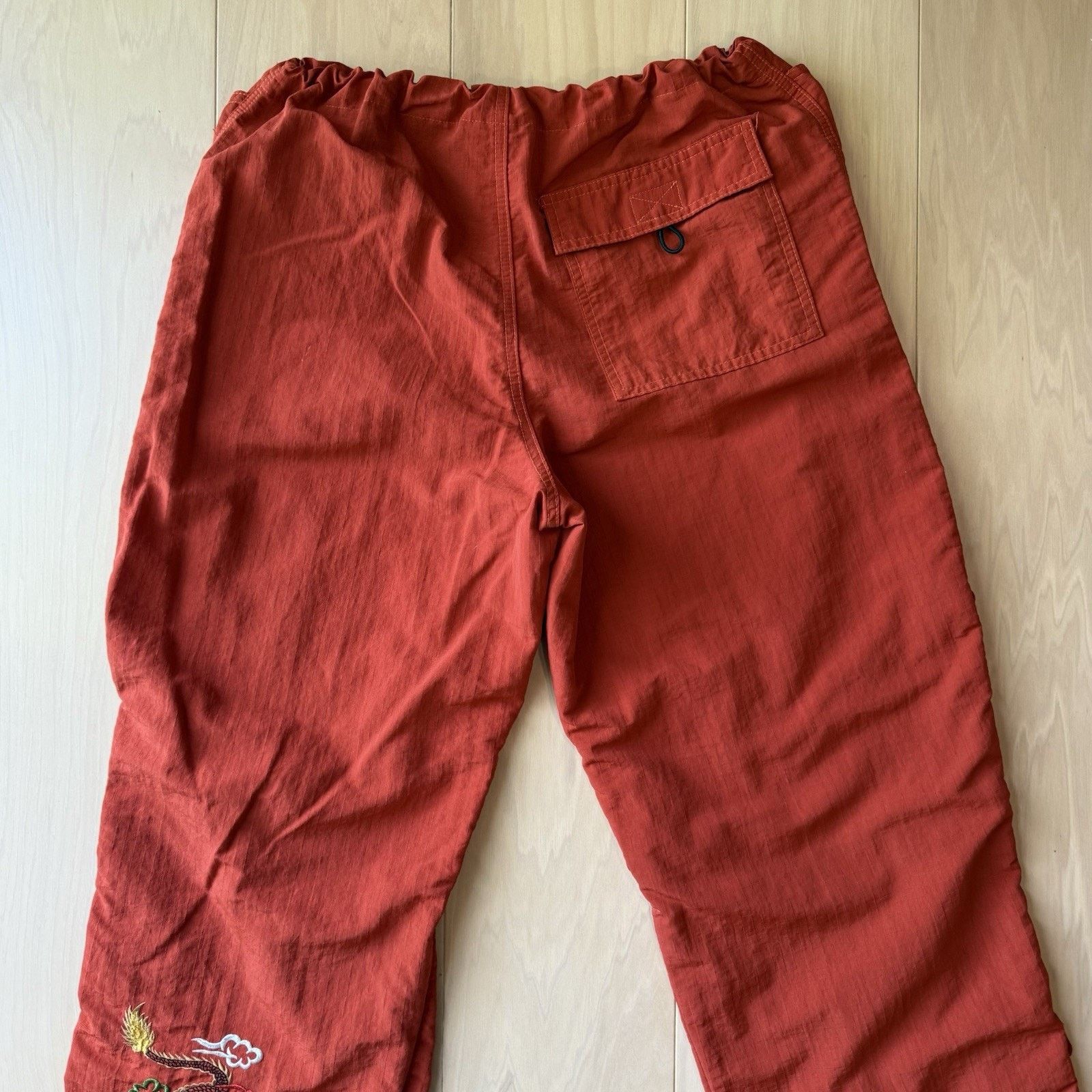 Vintage Vintage Dragon Cargo Pants 28 Orange Red Y2K Baggy TagRag Size US 28 / EU 44 - 6 Thumbnail