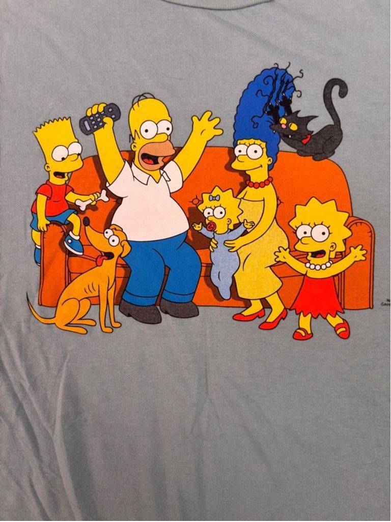 The Simpsons Men's The Simpsons T-Shirt Size S Light Blue Size US S / EU 44-46 / 1 - 1 Thumbnail