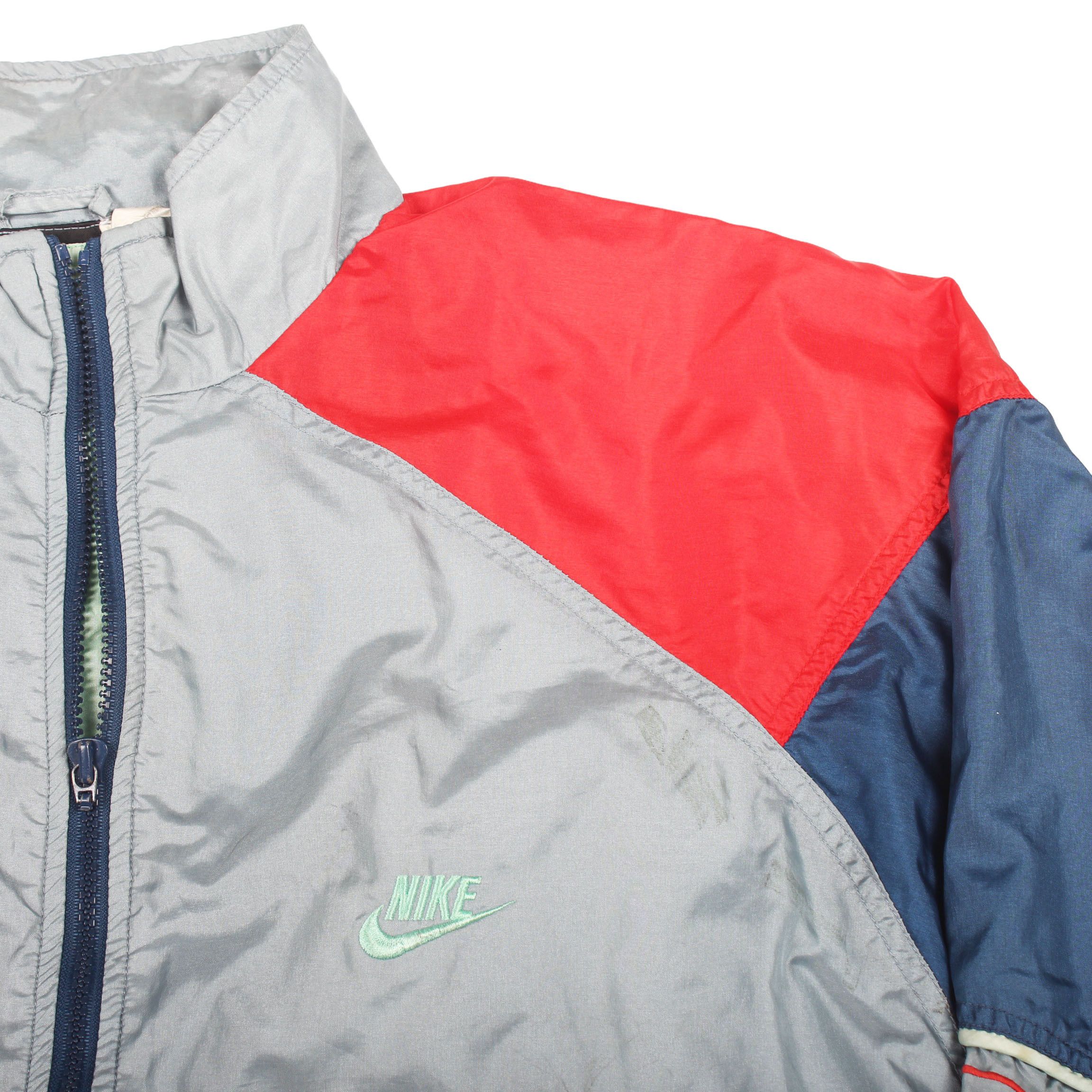 Nike × Vintage Vintage 90s Nike Windbreaker Jacket Size US L / EU 52-54 / 3 - 3 Thumbnail