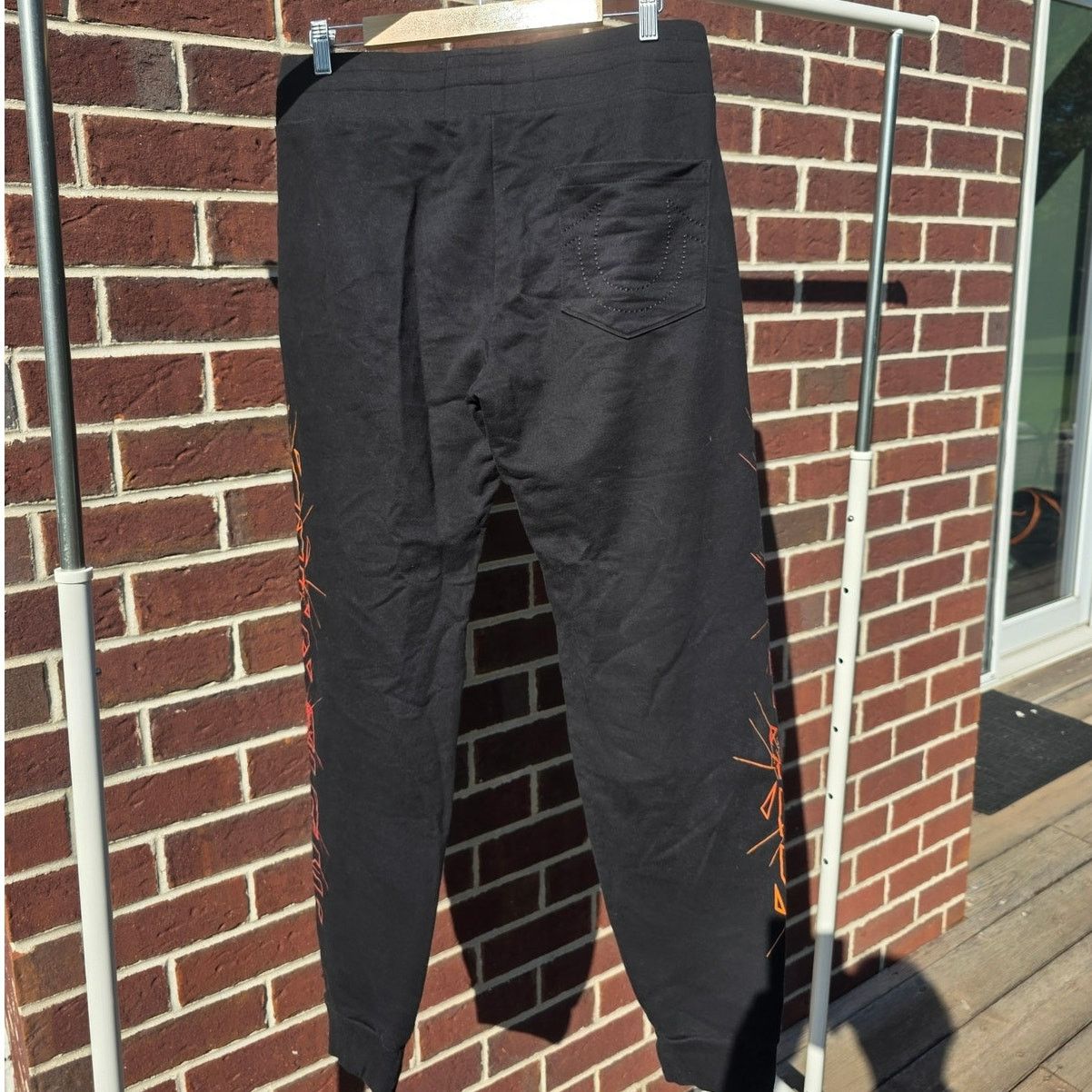 True Religion True Religion Broken Graphic Jogger Black Sweatpants Size US 32 / EU 48 - 2 Thumbnail