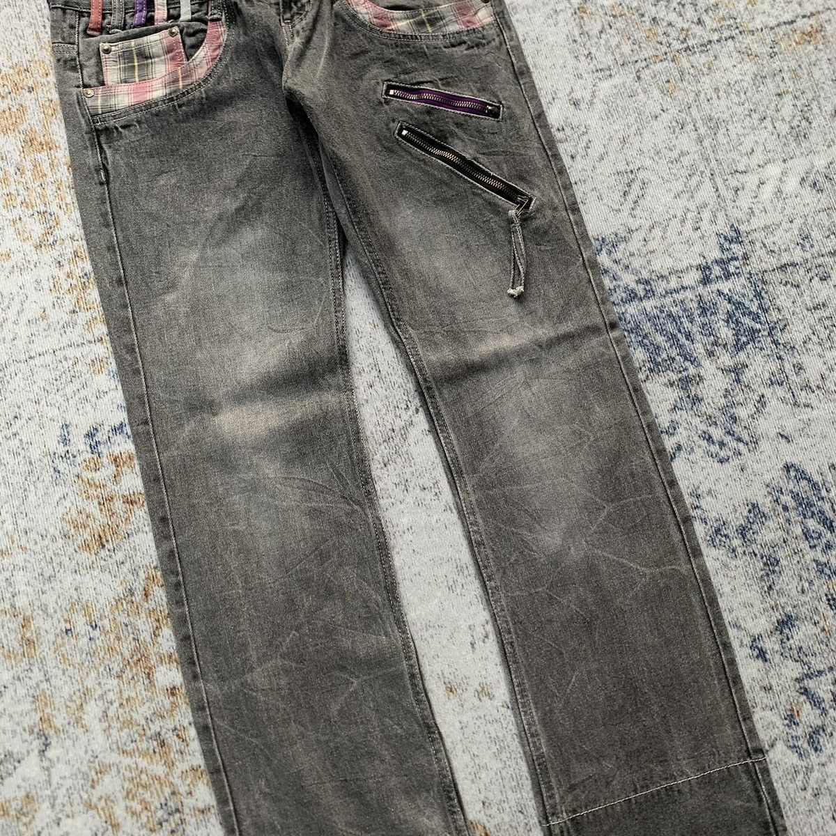 If Six Was Nine × Japanese Brand × Vintage Vintage DoubleFocus Double Waist Artisan Jeans Multi Zippers Size US 30 / EU 46 - 3 Thumbnail