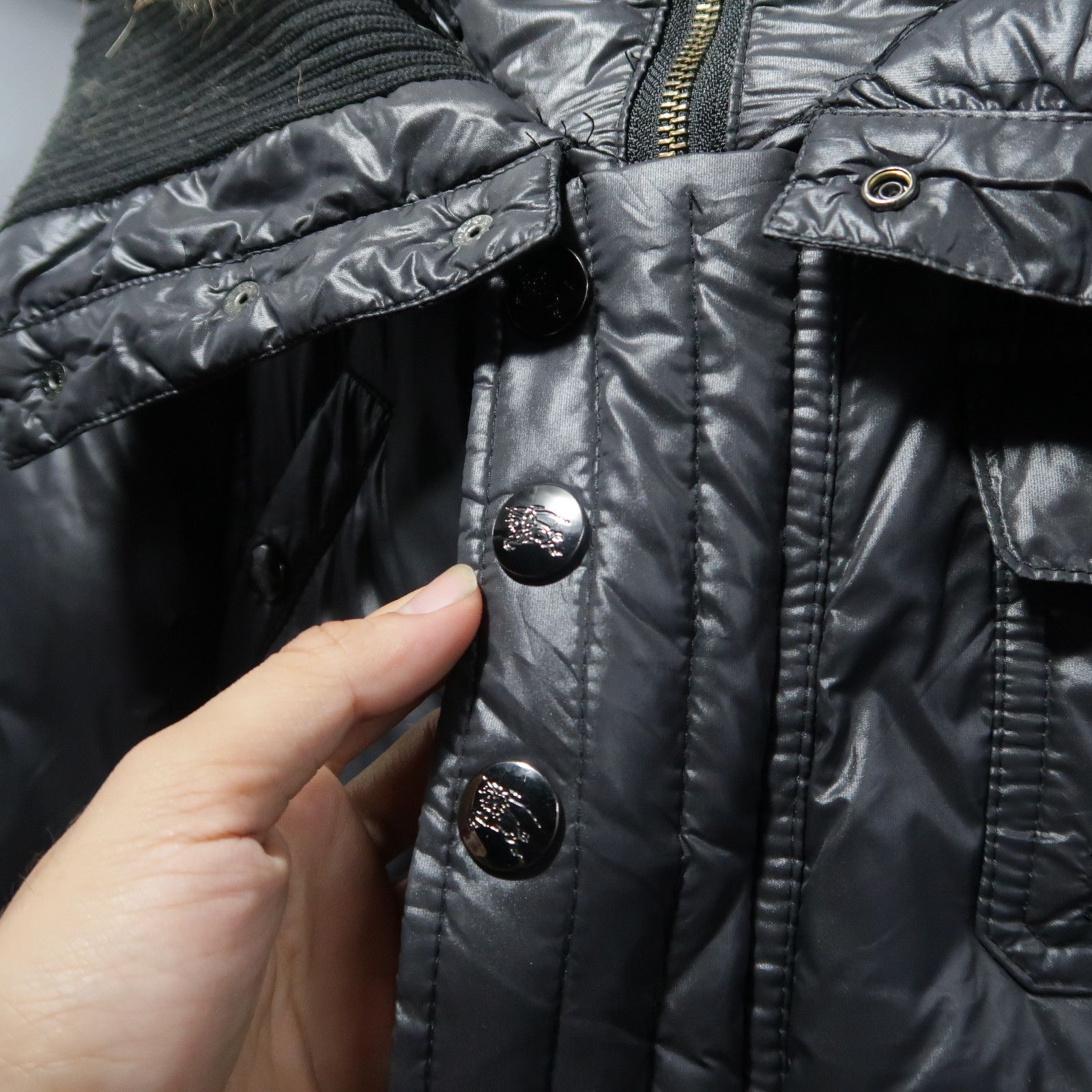 Burberry Burberry Blue Label Bondage Puffer Down Fur Jacket Size US S / EU 44-46 / 1 - 6 Thumbnail