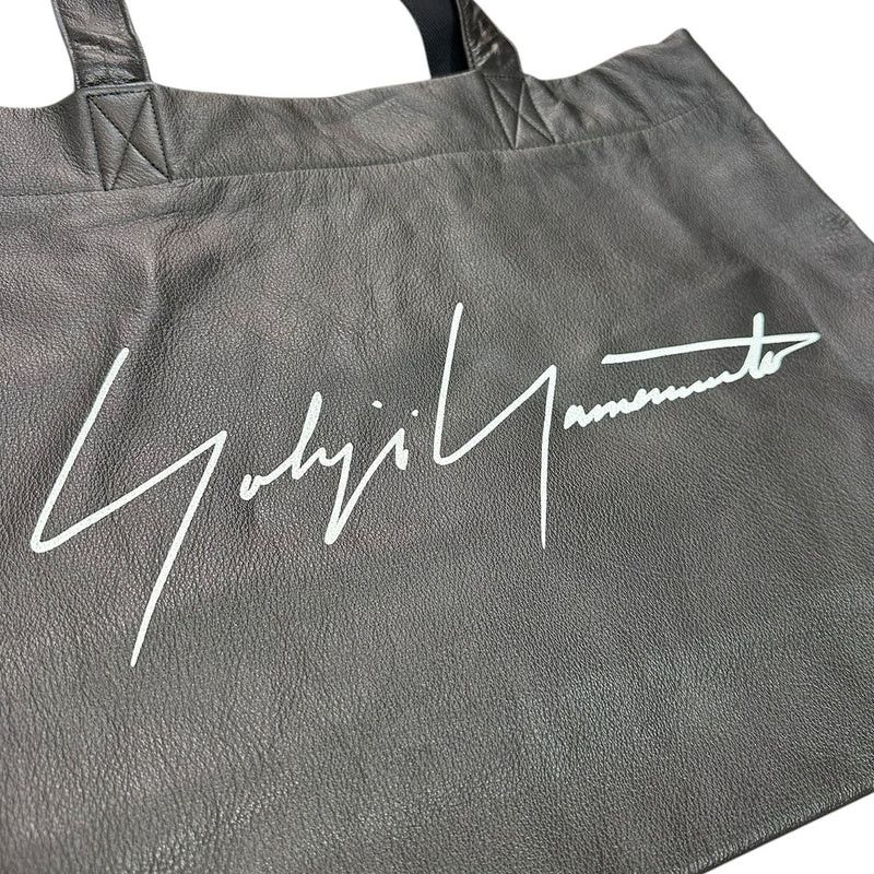 Yohji Yamamoto YOHJI YAMAMOTO SIGNATURE LOGO LEATHER TOTE BAG Size ONE SIZE - 3 Thumbnail