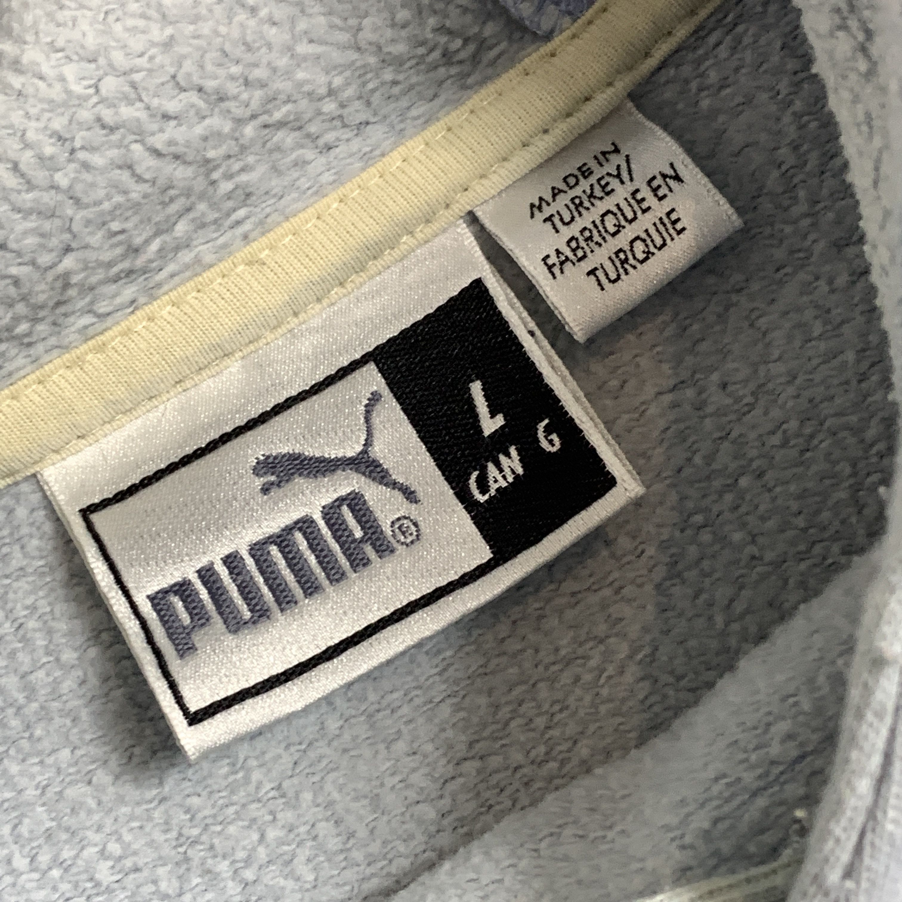 Puma Vintage Puma 90s Baby Blue Embroidered Hoodie Sweat L Size US L / EU 52-54 / 3 - 7 Thumbnail