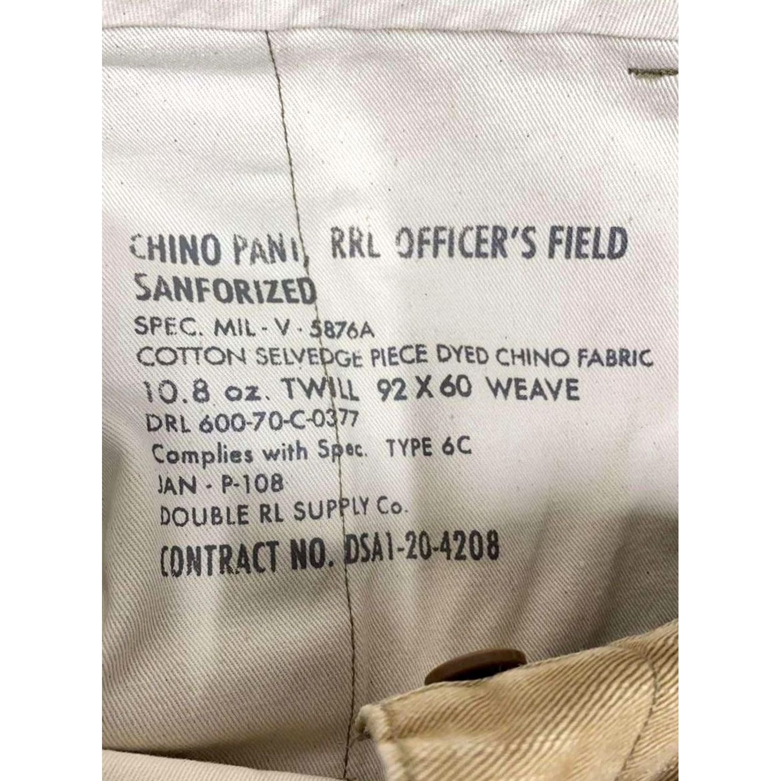 Ralph Lauren RRL Ralph Lauren Straight Pants Men Beige Cotton Size 28 Used Size US 28 / EU 44 - 4 Thumbnail