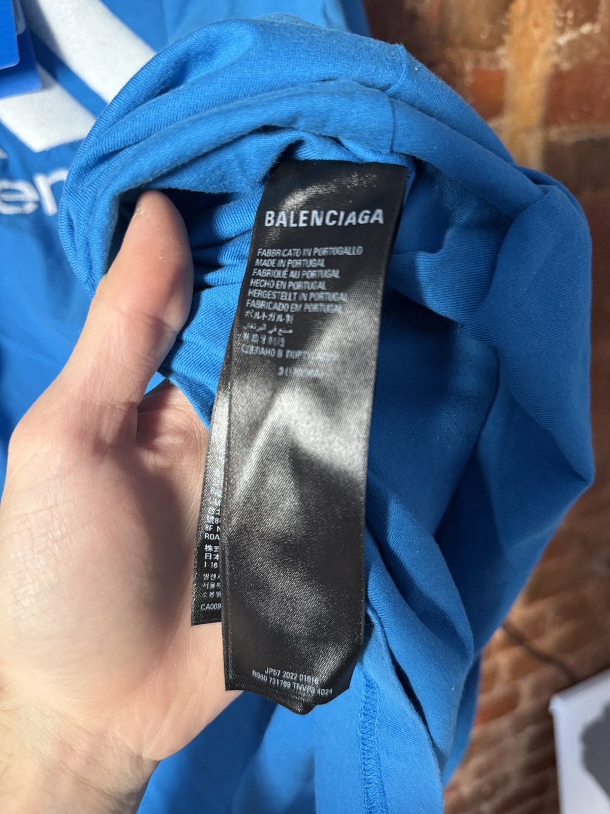 Adidas × Balenciaga New! 💙 Balenciaga Adidas Embroidered T-Shirt Size US M / EU 48-50 / 2 - 5 Thumbnail