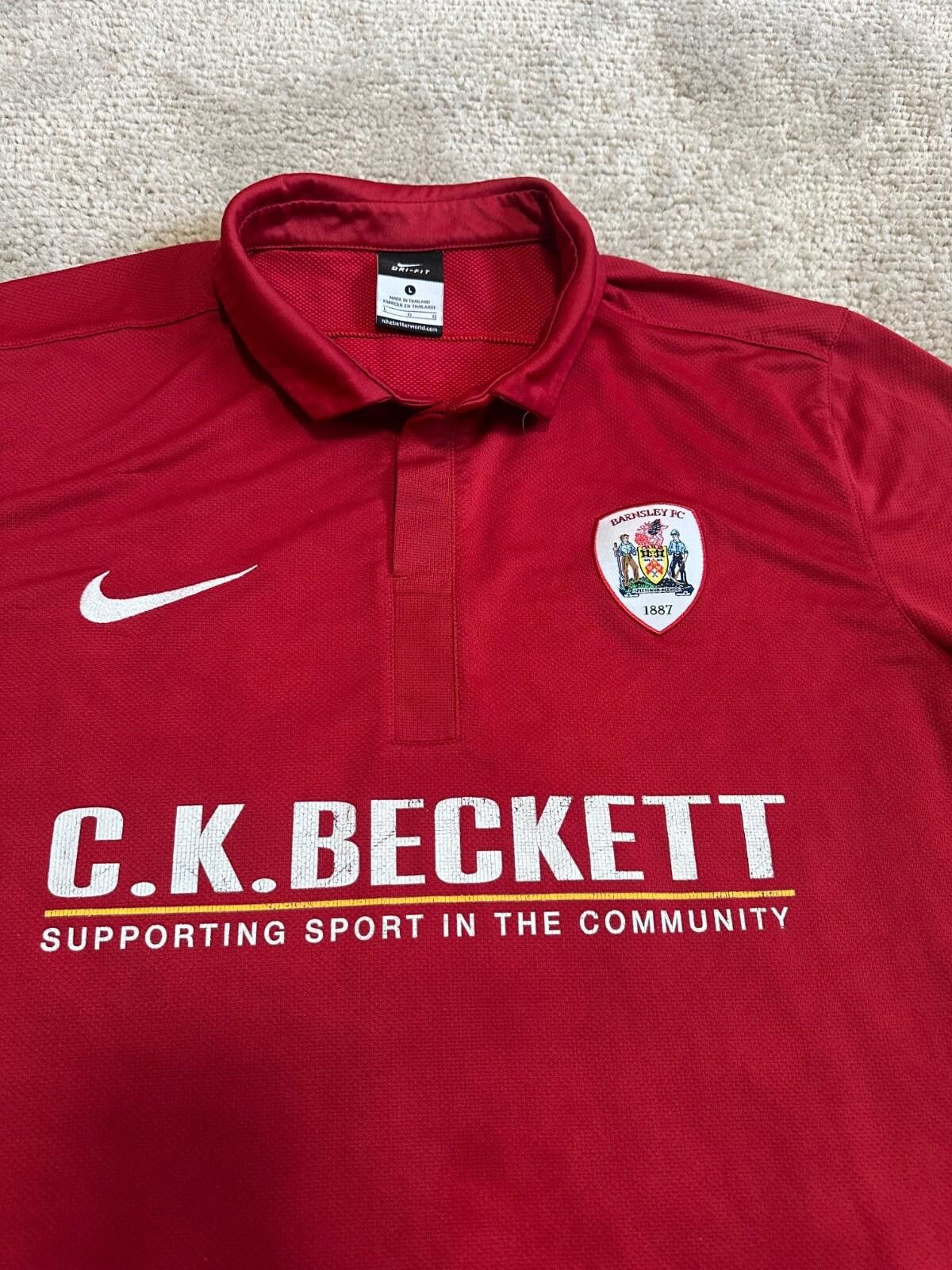 Nike Nike Barnsley 2011/2012 Home Football Shirt Jersey Mens Sz L Size US L / EU 52-54 / 3 - 4 Thumbnail
