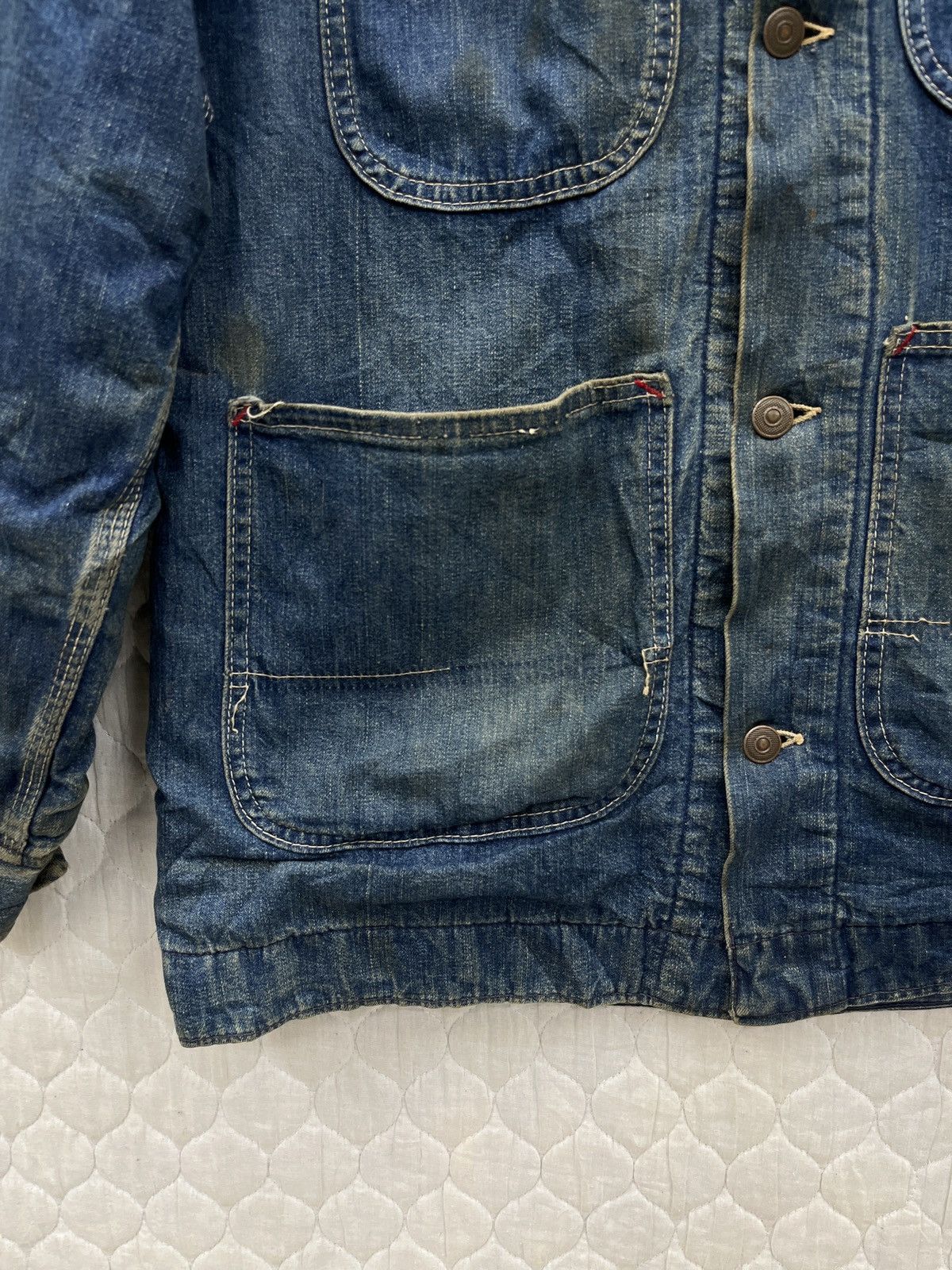 Sears 🔥STEALS🔥 VTG SEARS BLANKET LINED DENIM CHORE JACKET Size US S / EU 44-46 / 1 - 12 Thumbnail