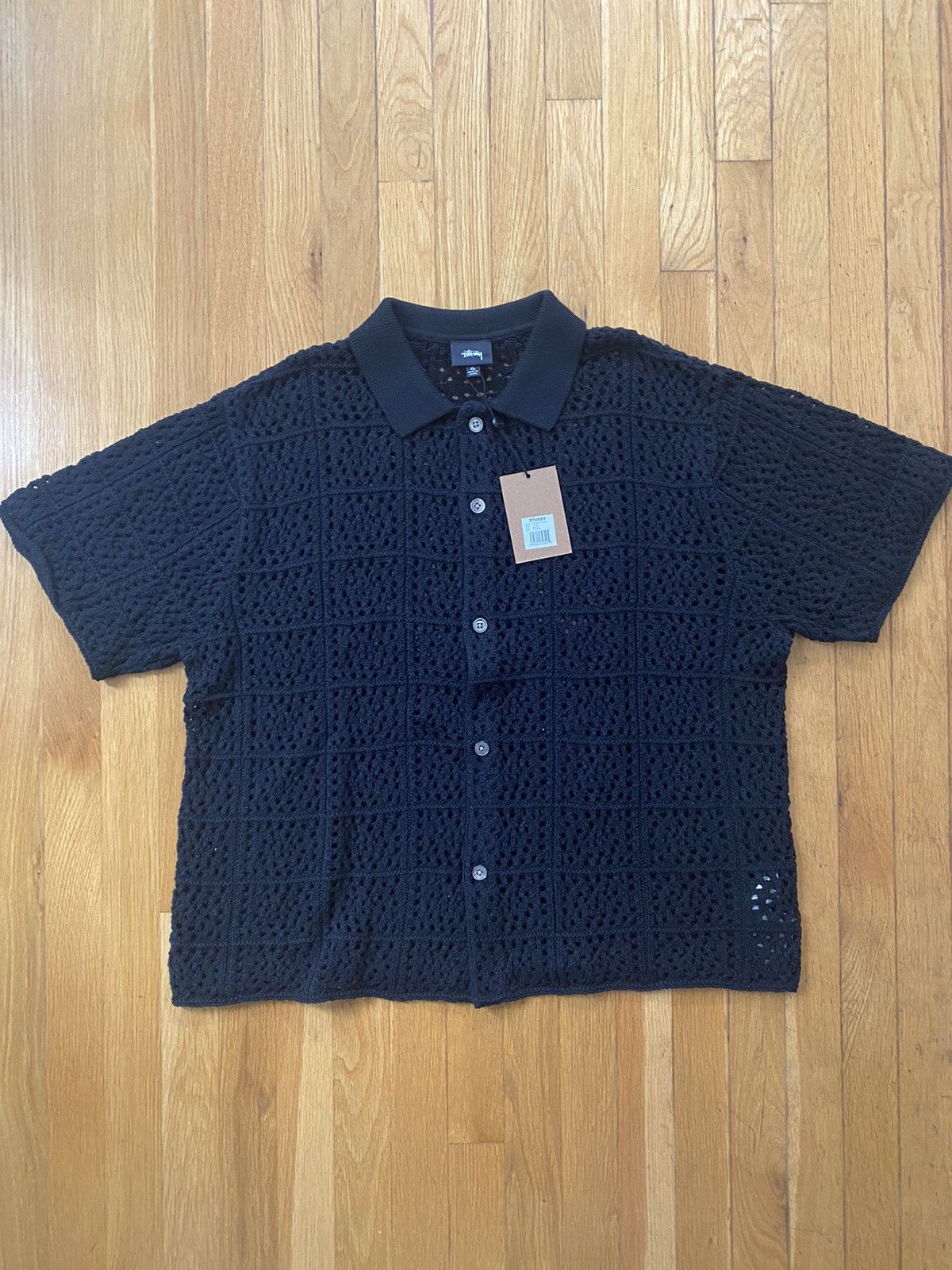 Popular Stussy crochet shirt