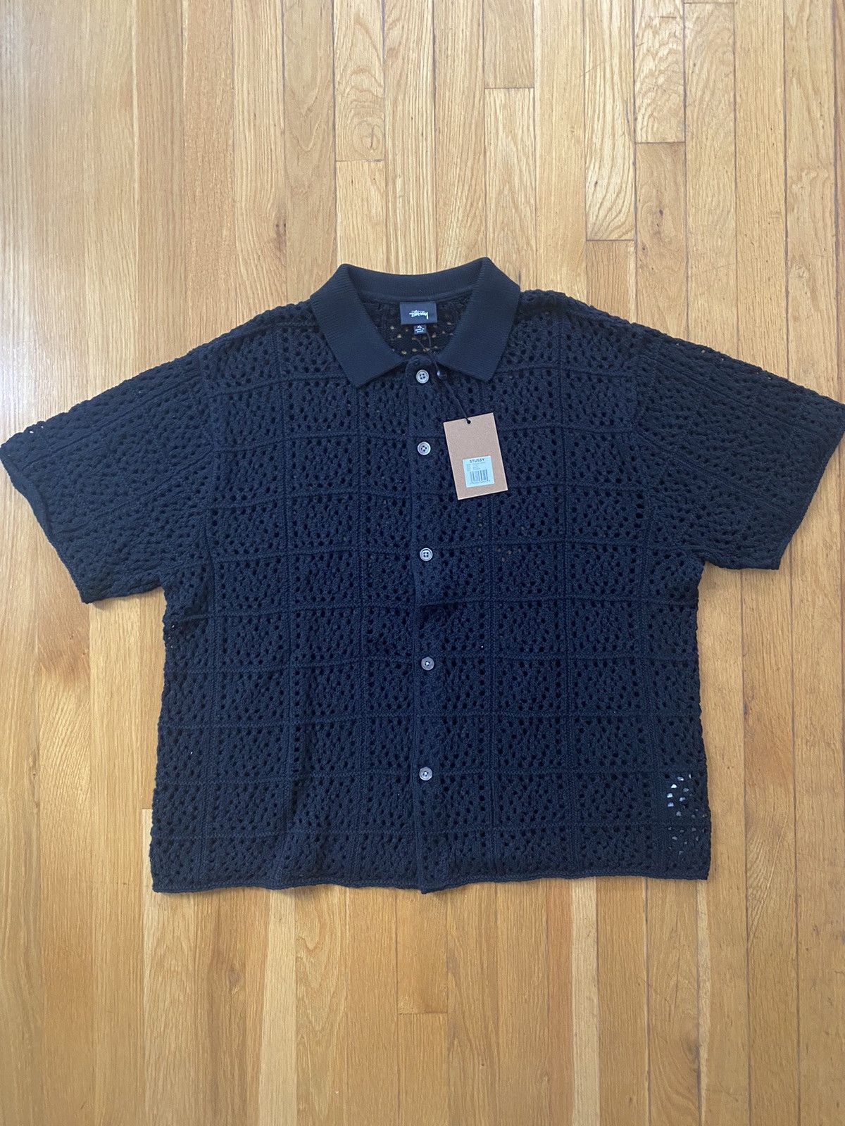 Stussy Stussy Crochet Button Shirt Grailed
