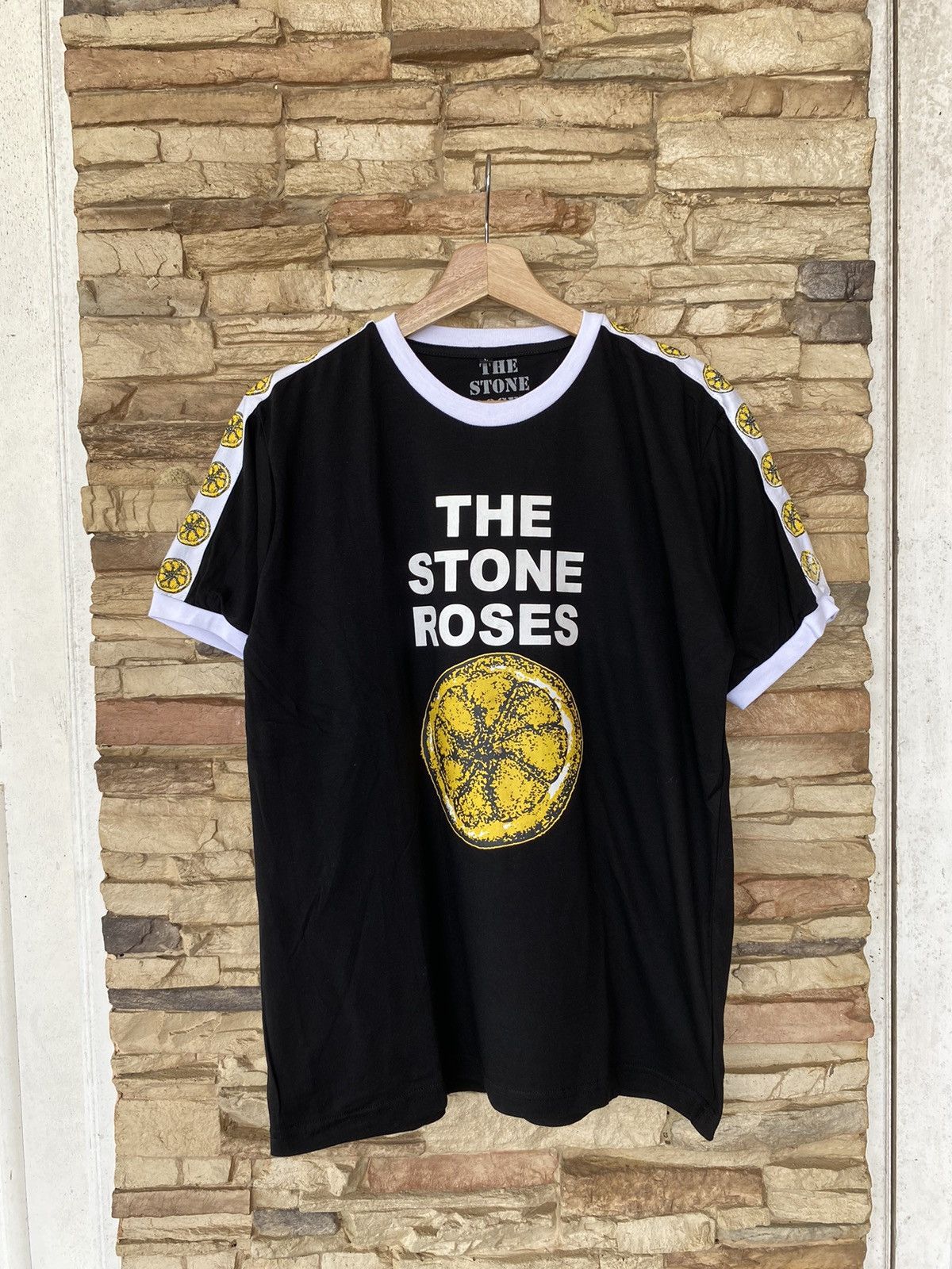Rare The Stone Roses Sidetape Ringer Band Tees