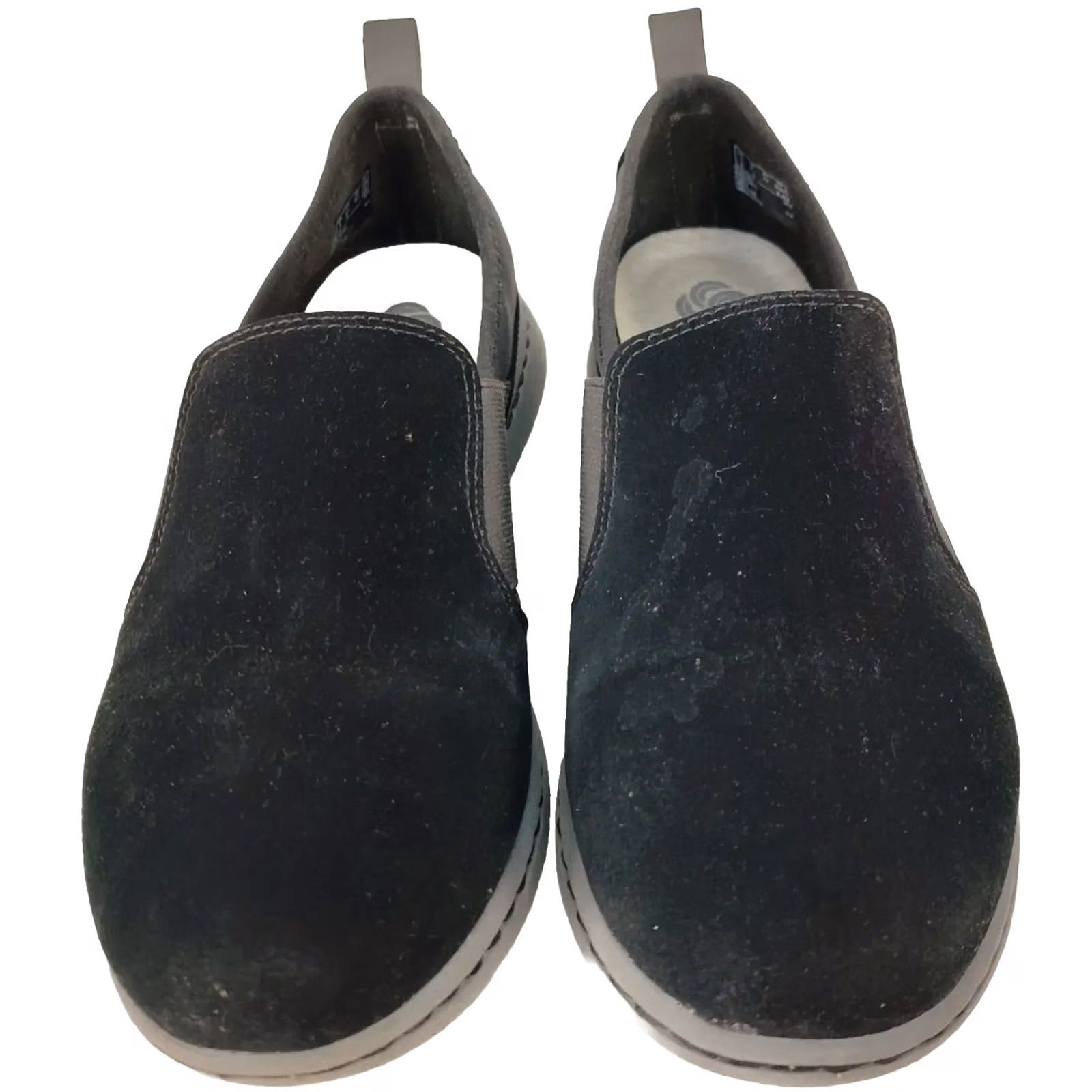 Clarks VINTAGE Sillian Paz Clarks Cloudsteppers Women's Flat Shoes Loafer Black Wide W 6.5US/4UK/37EU–Slip On Comfort Size US 7 / IT 37 - 3 Thumbnail