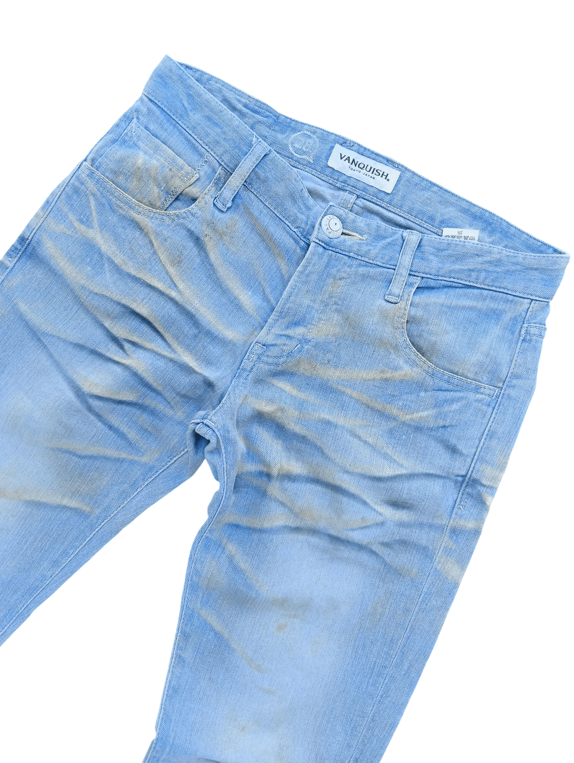 Vanquish Skinny Japanese Brand Vanquish Whiskers Faded Jeans E249 Size US 30 / EU 46 - 5 Thumbnail