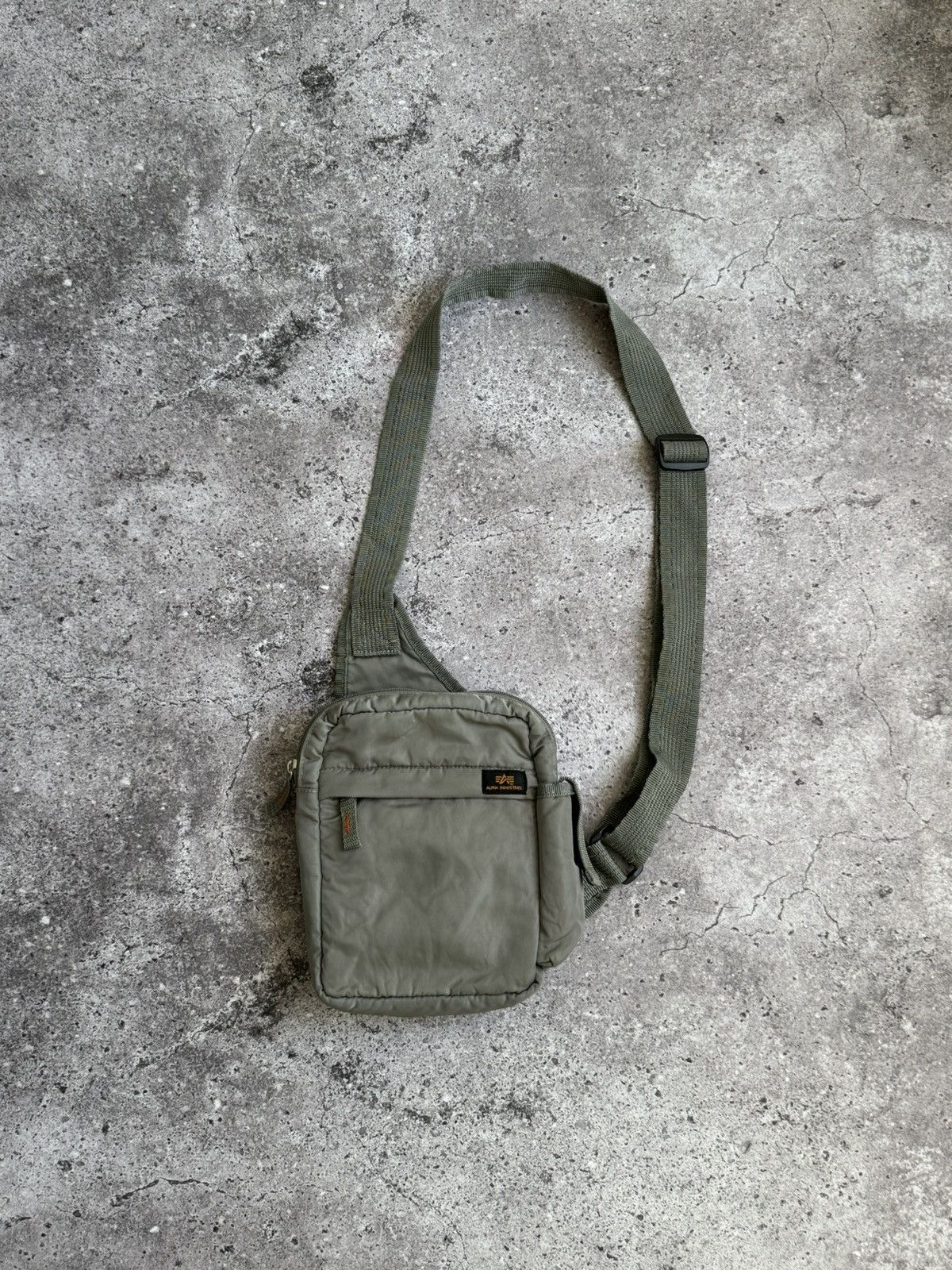 Alpha Industries Streetwear Vintage Vintage rare Alpha Industries military crossbody sling bag Grailed
