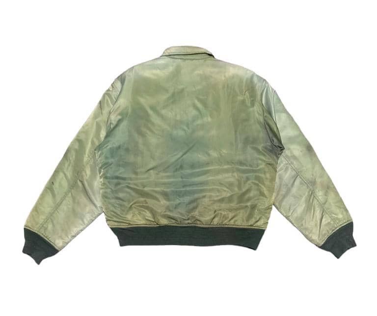 Vintage Trashed Vintage 80s Military Ma-1 Flight Bomber Jacket Size US M / EU 48-50 / 2 - 3 Thumbnail