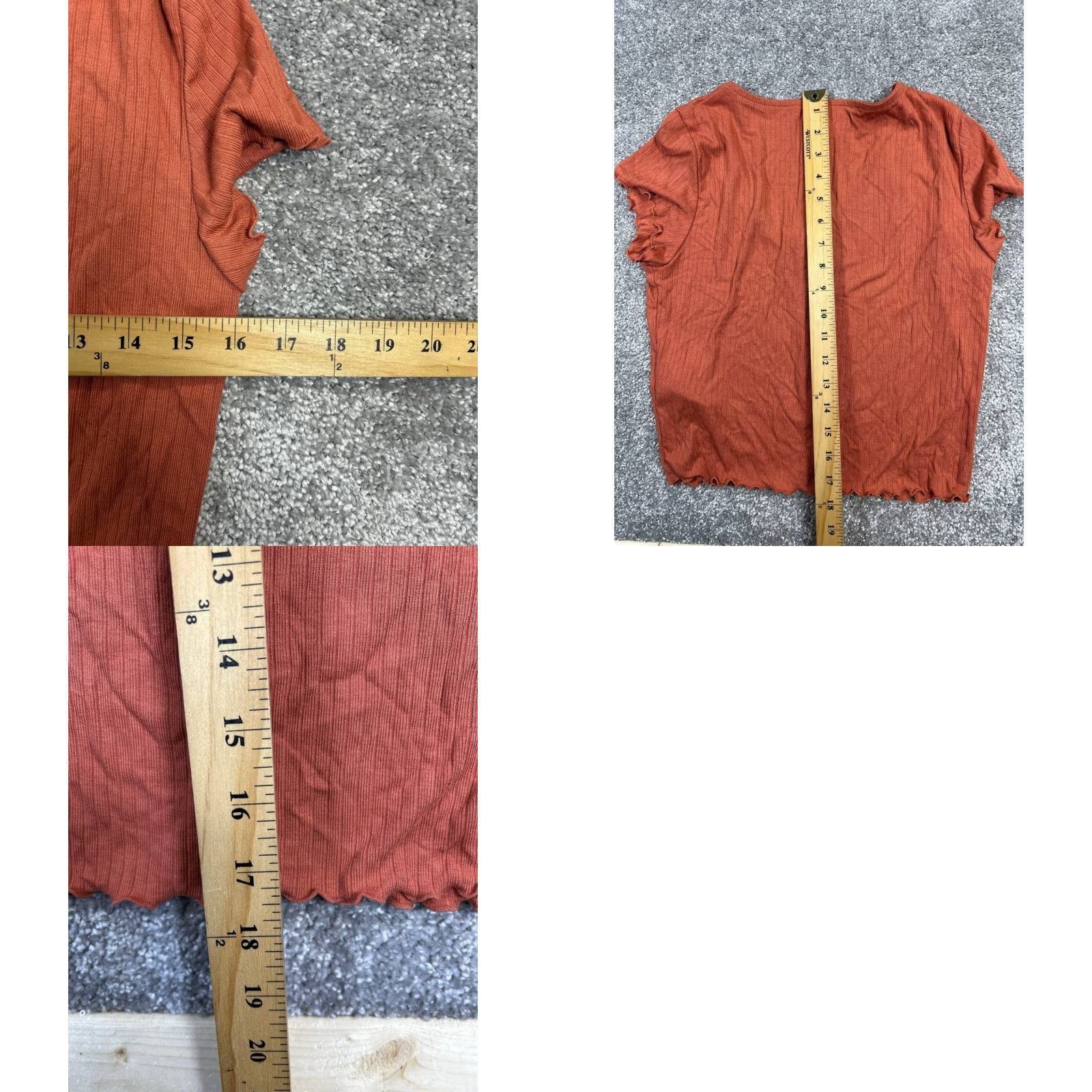 Madewell Madewell Shirt Womens Medium Orange Blouse Size M / US 6-8 / IT 42-44 - 8 Thumbnail