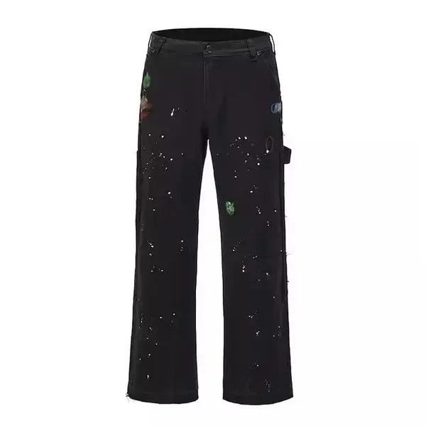 Other Paint Detail Patchwork Cargo Flared Pants Size US 32 / EU 48 - 3 Thumbnail