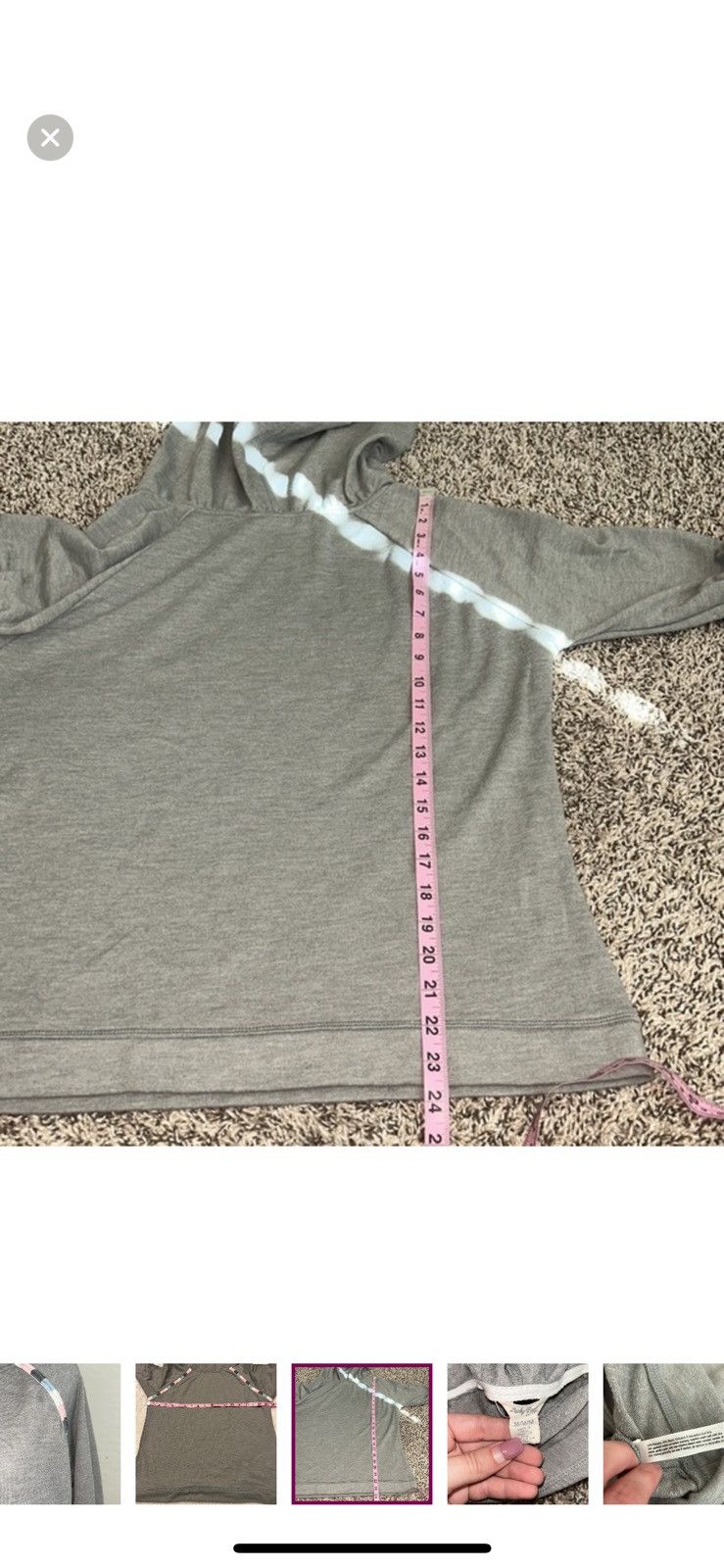 Lucky Brand Lucky brand women’s medium grey hoodie‎ Size M / US 6-8 / IT 42-44 - 7 Thumbnail