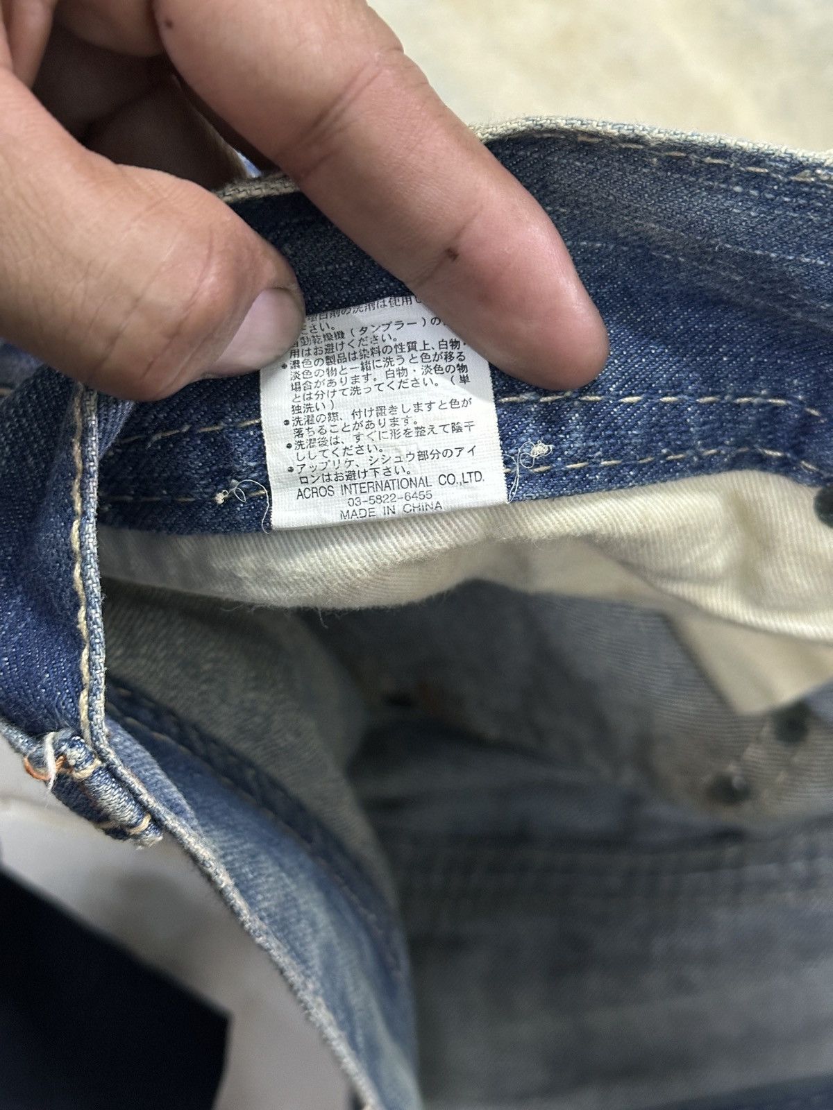 If Six Was Nine Faded Blue denim Acros international Studed pocket . Size US 31 - 7 Thumbnail