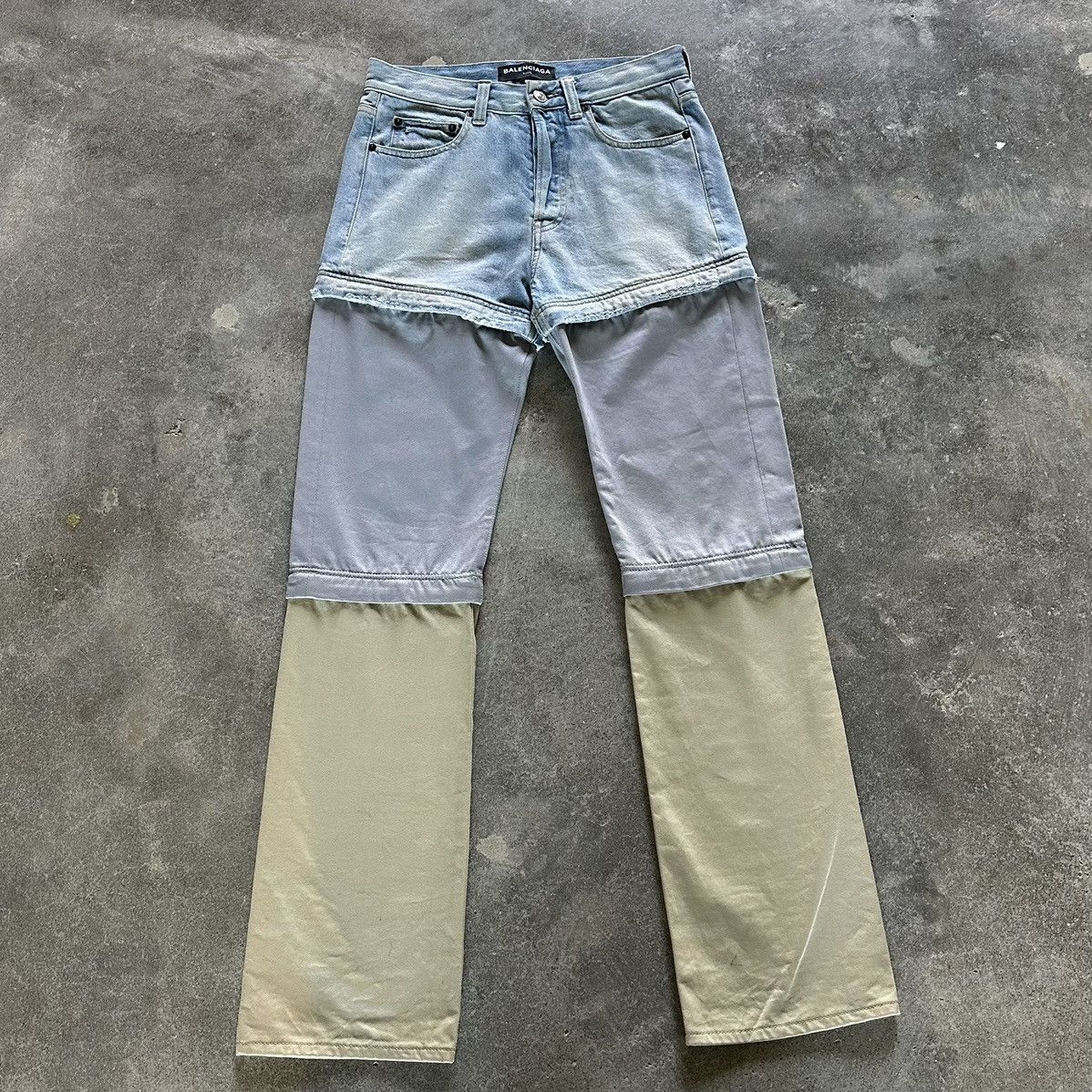 image of Balenciaga Pants in Blue, Men's (Size 28)