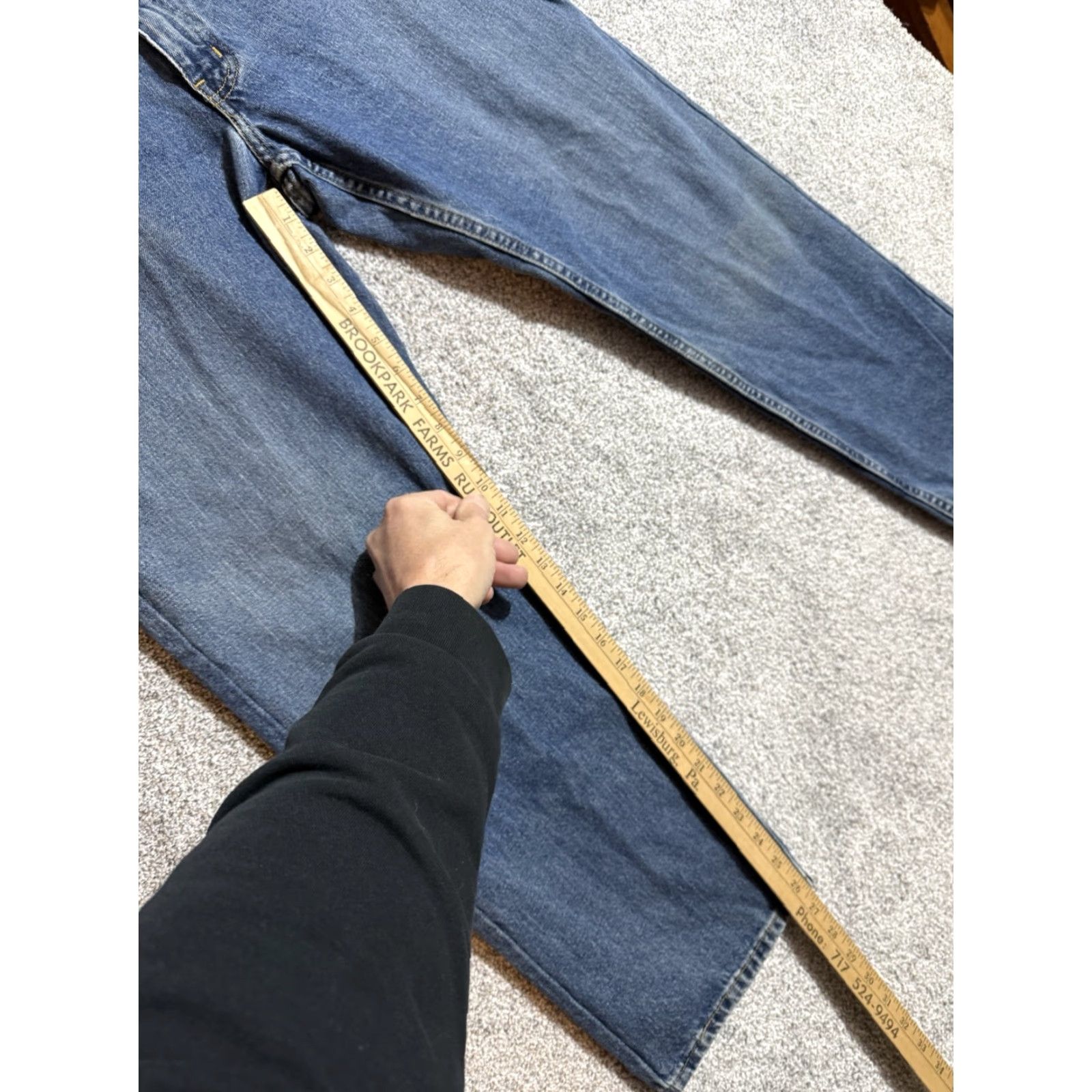 Vintage VINTAGE 90s Y2K Jeans Mens Sz 36x29 Straight Leg Grunge Streetwear Skater Casual Size US 36 / EU 52 - 4 Thumbnail