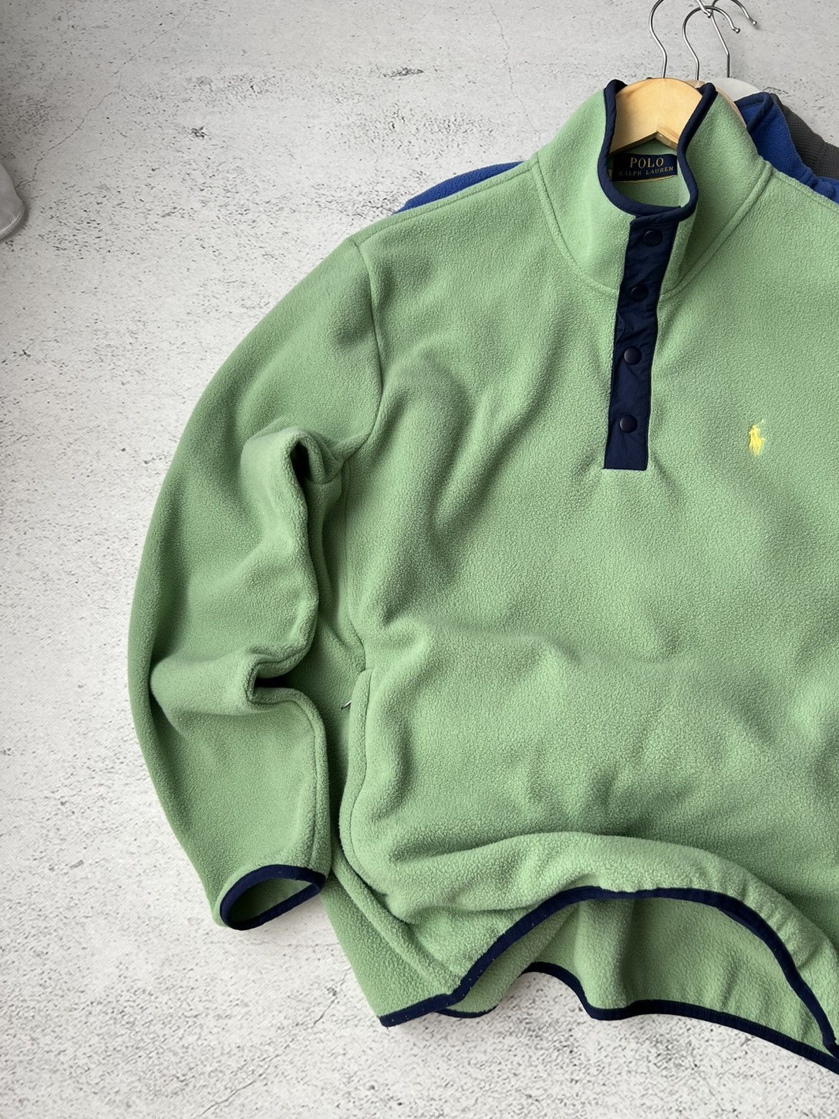 Polo Ralph Lauren 🟢 Vintage Ralph Lauren fleece pullover in green Rare Size M Size US M / EU 48-50 / 2 - 3 Thumbnail