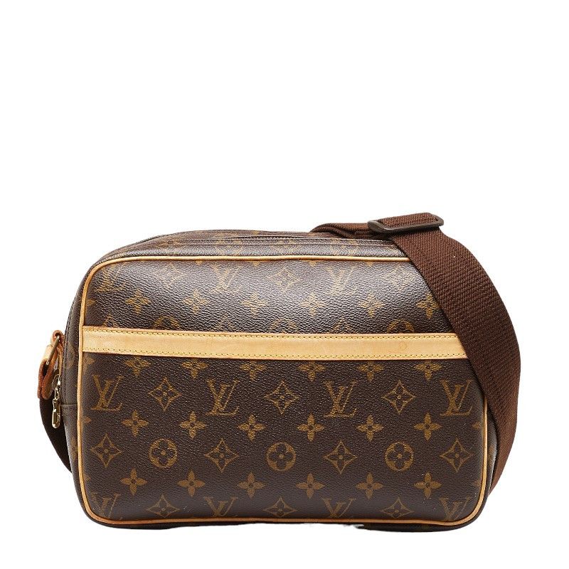 image of Louis Vuitton Monogram Reporter Pm in Brown, Women's