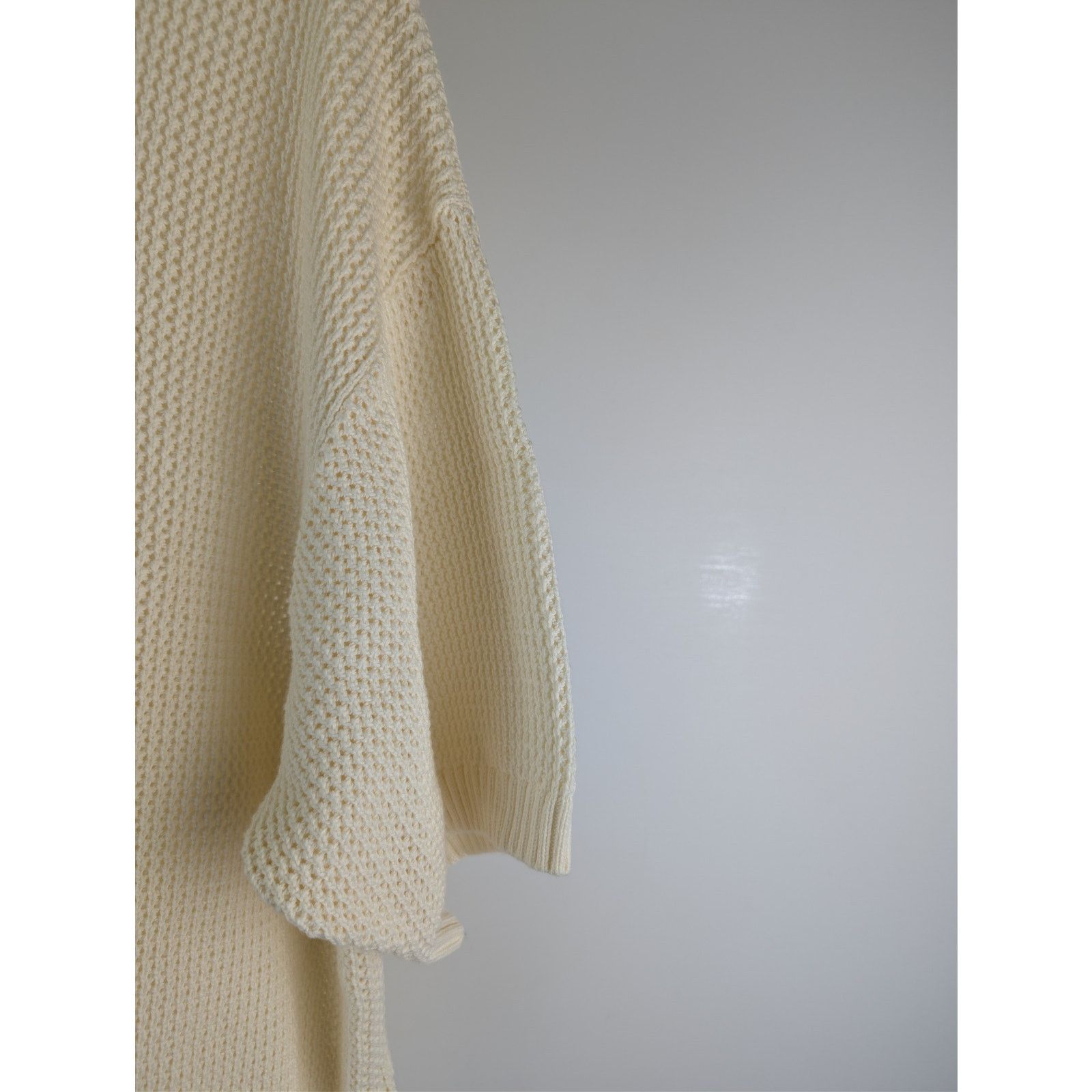 Amiri o1rshd1 Amiri Crochet Button up Half Sleeve Shirt in Ivory Size US XL / EU 56 / 4 - 5 Thumbnail